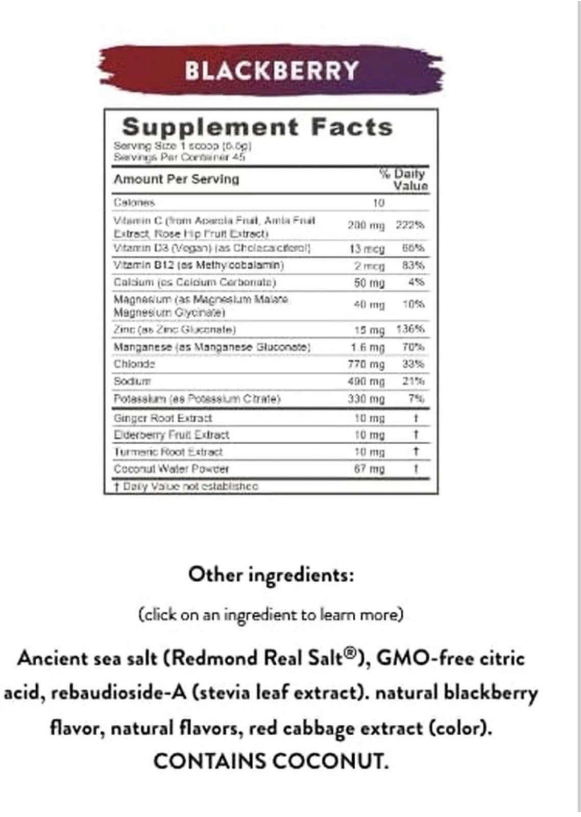 Re-Lyte Immunity, Multivitamin Supplement (Blackberry) 8.73 oz. Powder BB 12/25