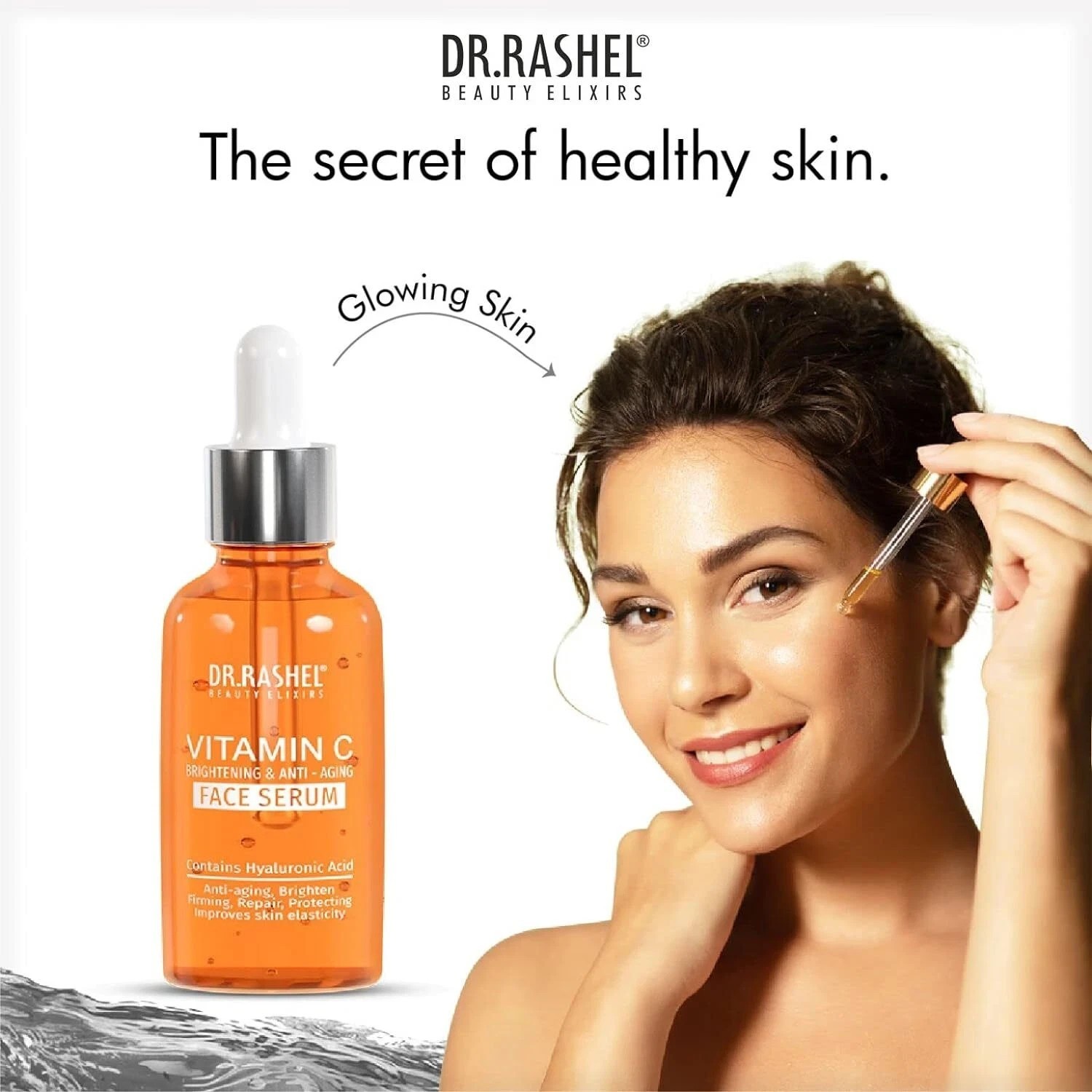 DR.Rashel Vitamin C Serum for Face, Pore Minimizing Face Serum for Anti Aging