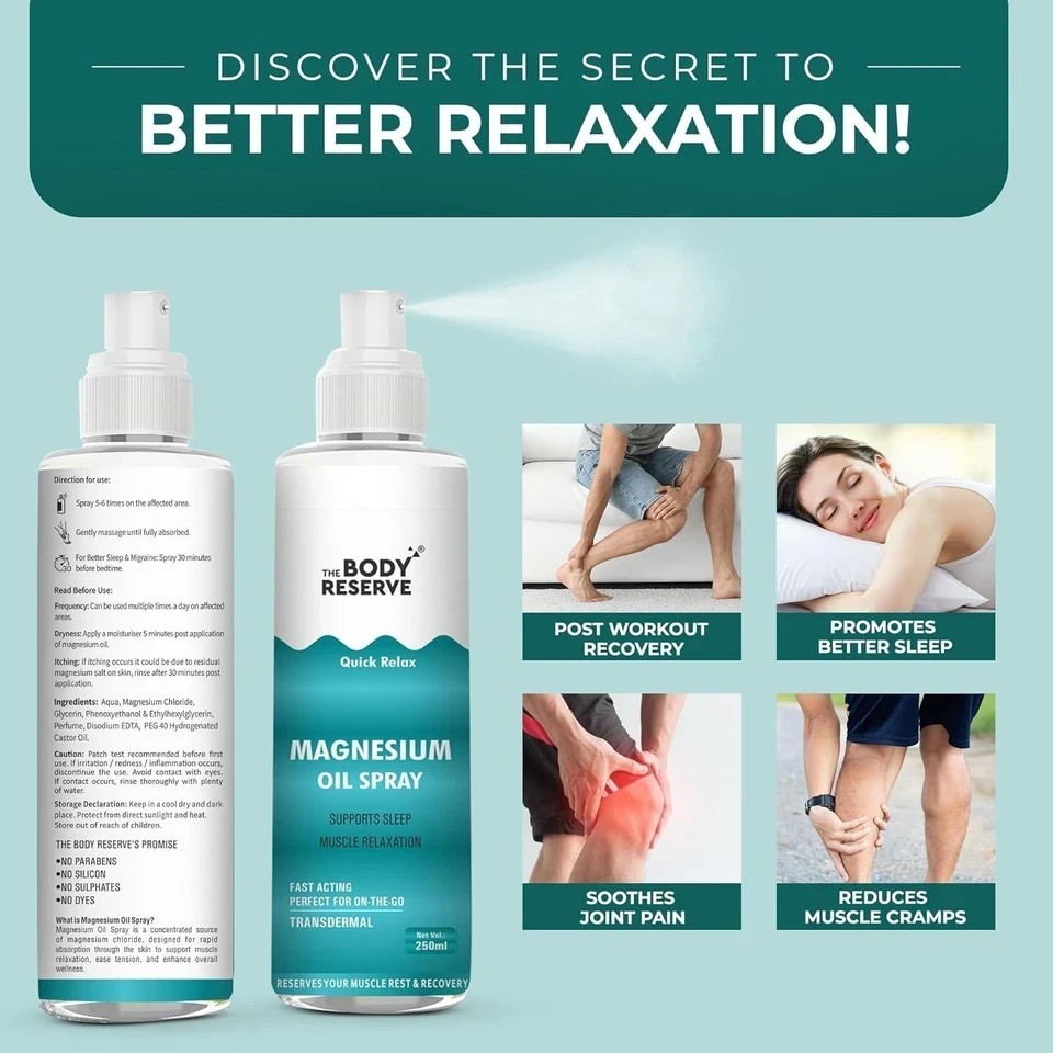 The Body Reserve Magnesium Oil Spray – 200ml