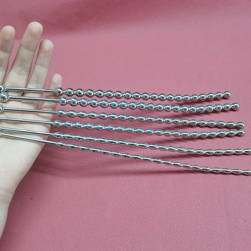 Male Stainless Steel Long Sounds Sounds Beads Sounding Rod Insert Plug Enhancer