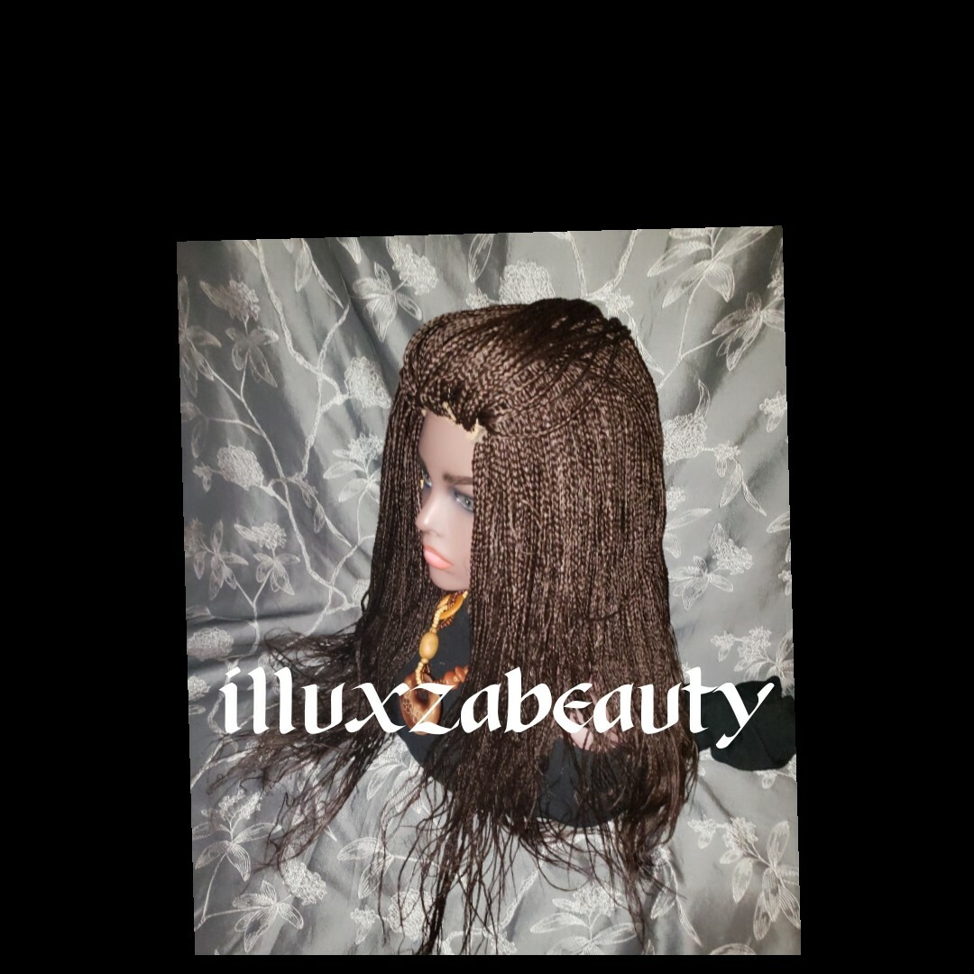 Gorgeous  Box Braided WIG no lace front  color as show in the picture 16″ to 20″