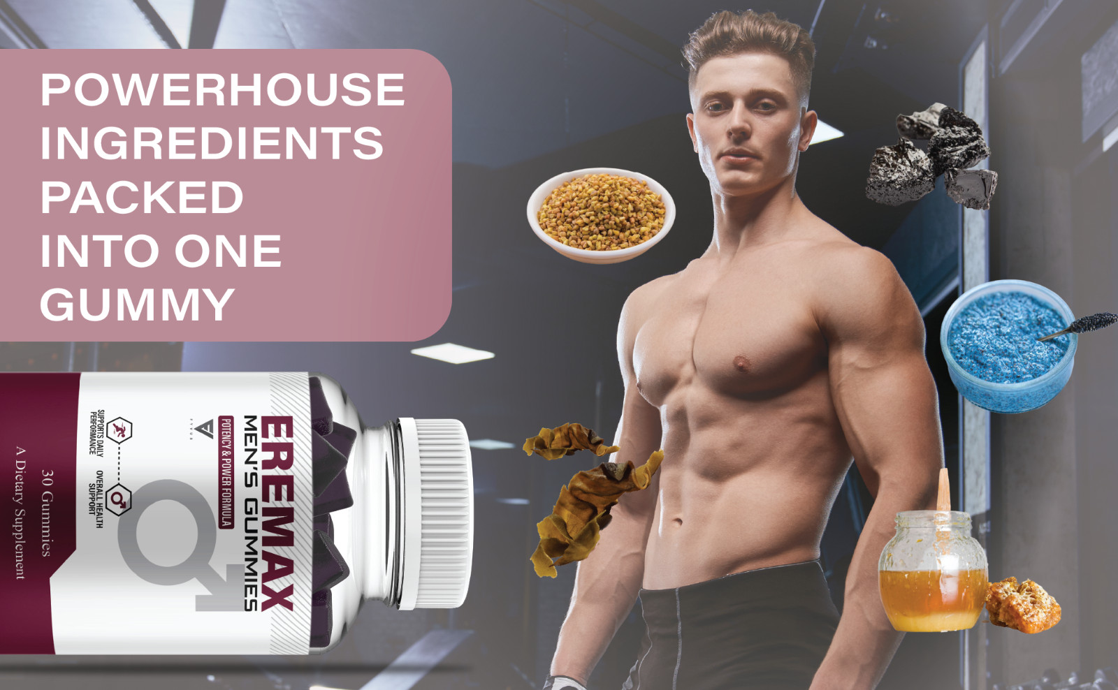 (5 Pack) Eremax Performance Gummies, Eremax Advanced Formula (5 Month Supply)
