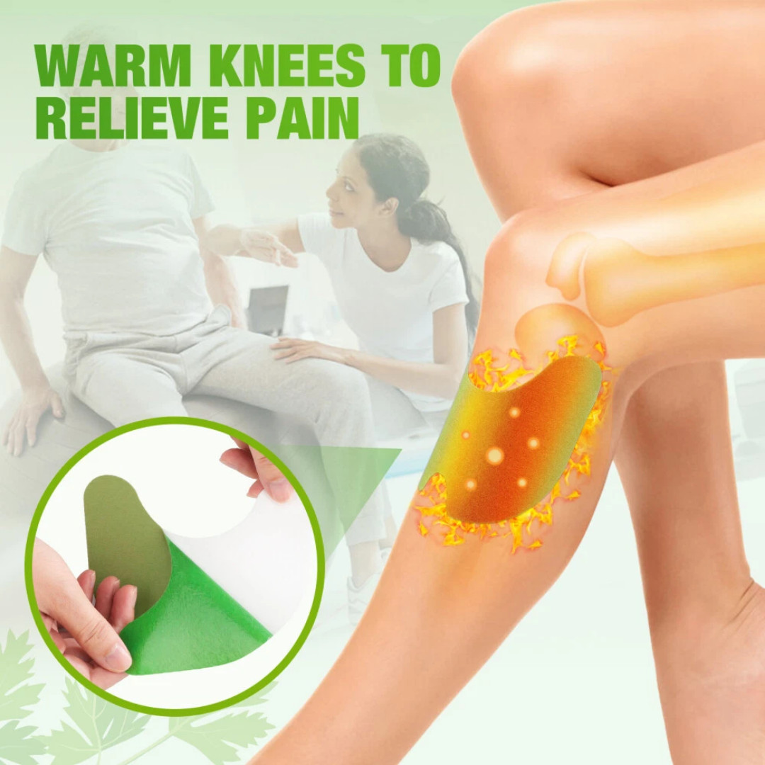 120pcs Herbal Knee Patch Wormwood Plaster for Knee Support & Muscle Pain Relief