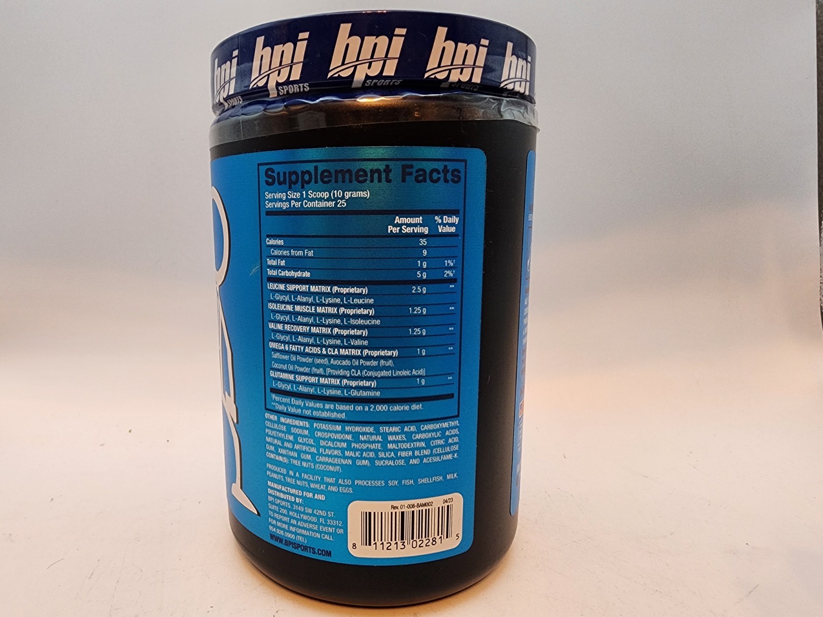 BPI Best Aminos Muscle Recovery Arctic Ice 25 Servings 8.8 oz 05/2027