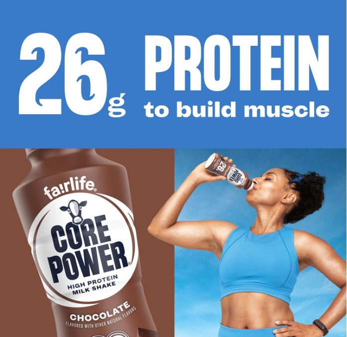 Core Power Protein Shake, Chocolate, 26g Protein, 14oz, 12-Pack