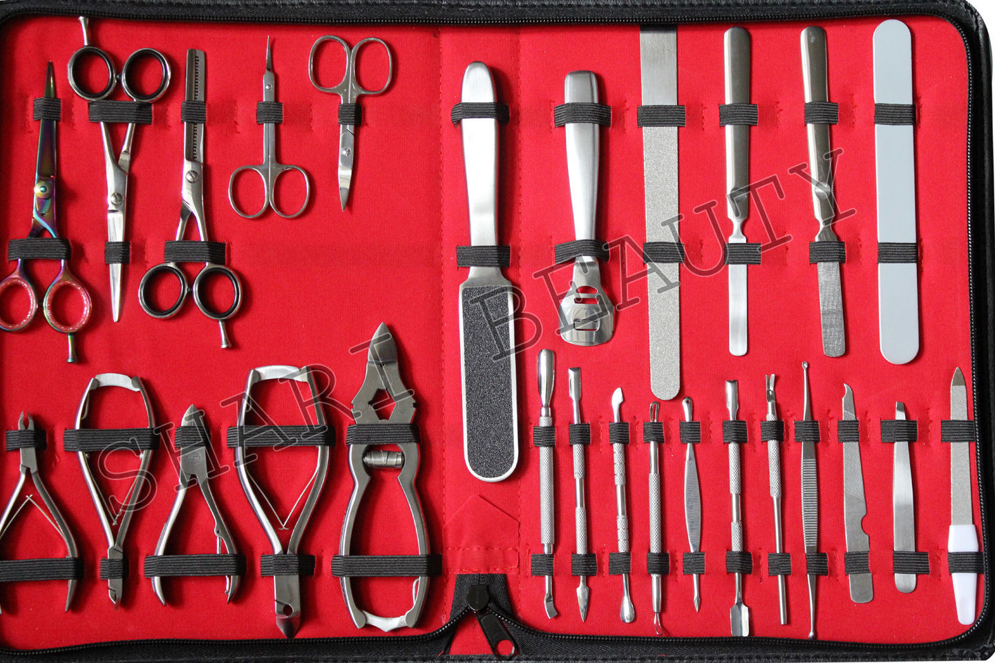 High Quality Full range German Stainless steel 27Pc Manicure & Pedicure Tool kit