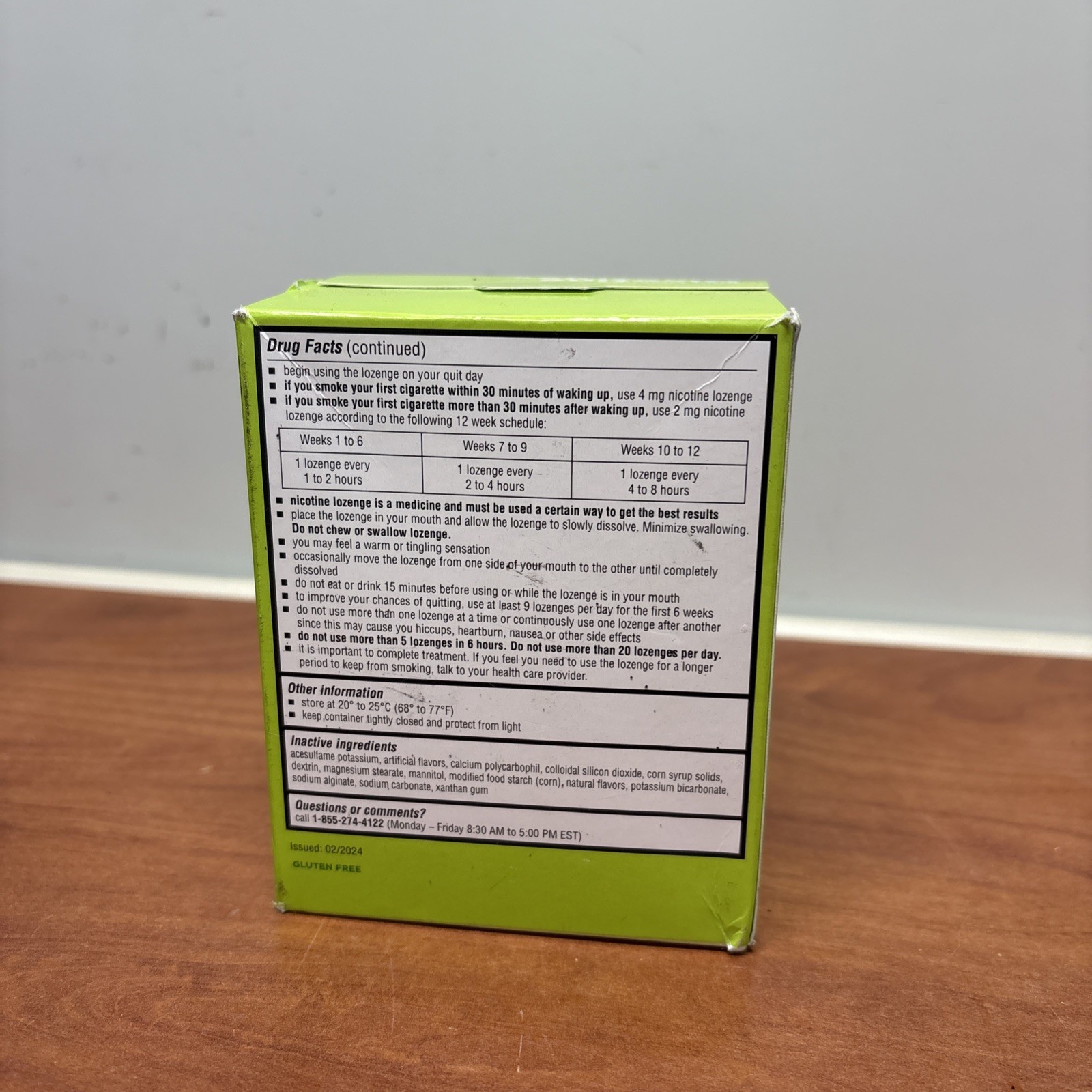 Amazon Basic Care Nicotine Polacrilex Mini Lozenge 2 mg (216 Ct) Exp 7/27