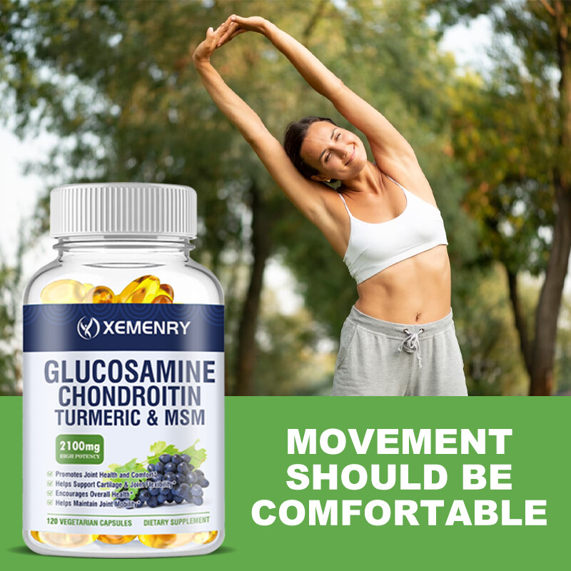 Glucosamine Chondroitin Turmeric & MSM 2100mg – Triple Strength Joint Support