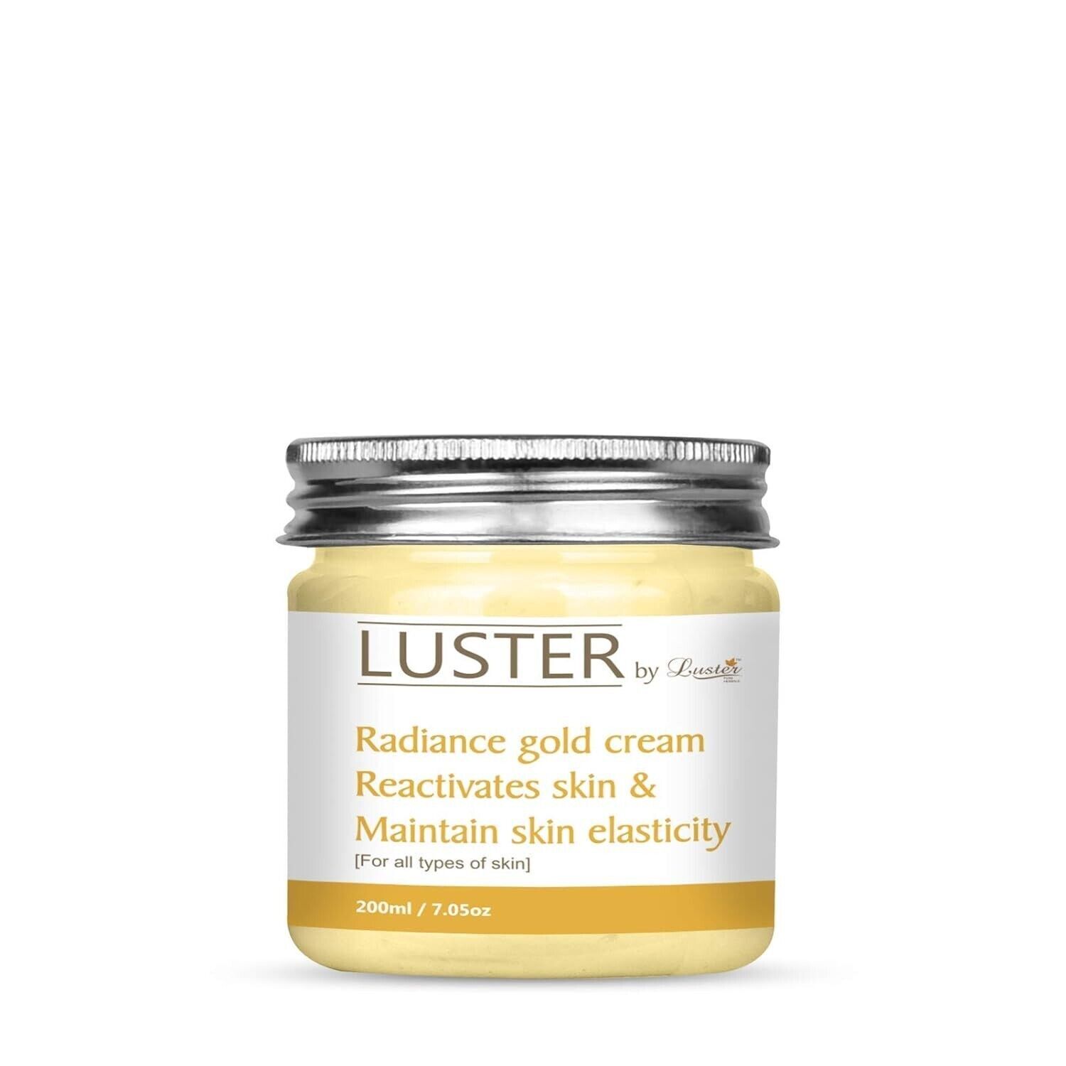 Luster Radiance Gold Facial Massage Cream | Reactivates Skin (200ml) UNISEX