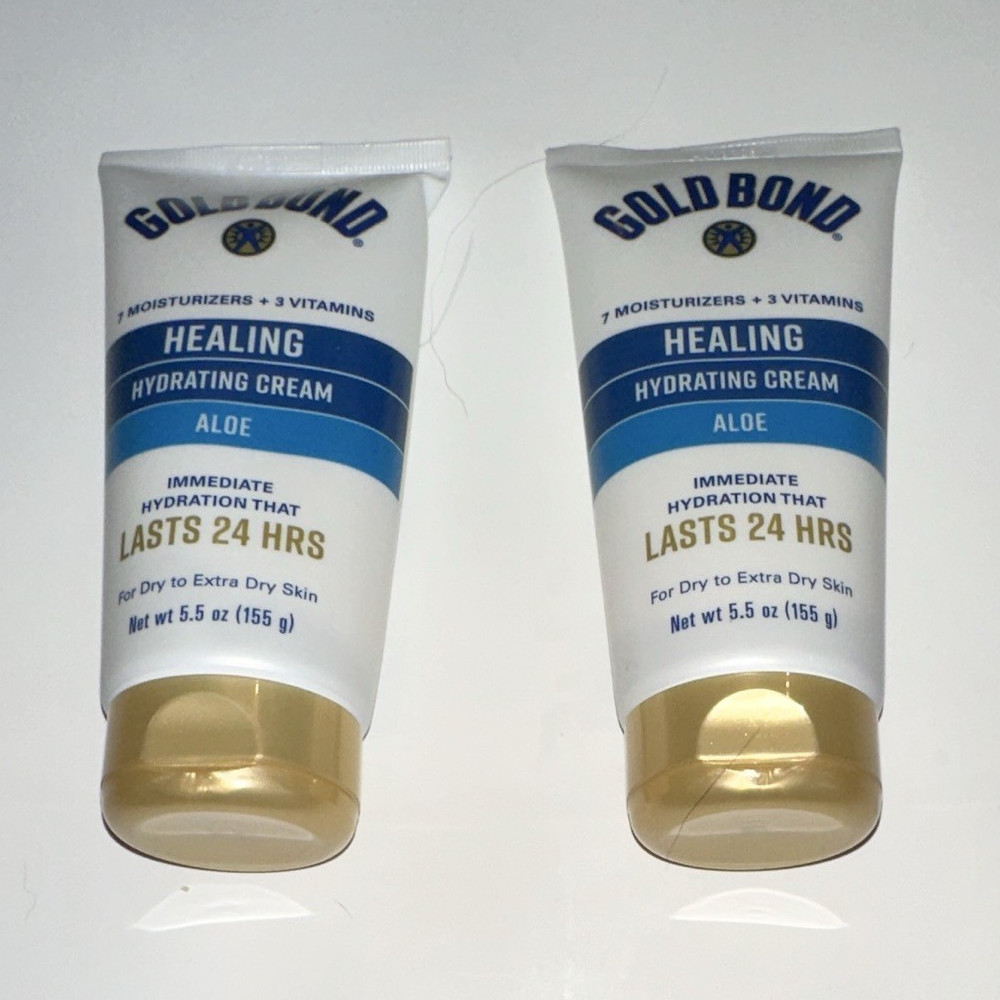 Gold Bond Healing Hydrating Aloe Body Moisturizer Cream 5.5 oz, 2 Pack