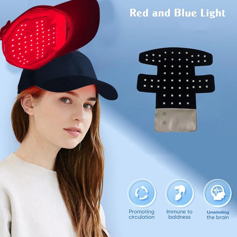 Red Light Therapy Hat 660nm & 850nm Hair Loss Treatment Cap Hair Growth Regrowth