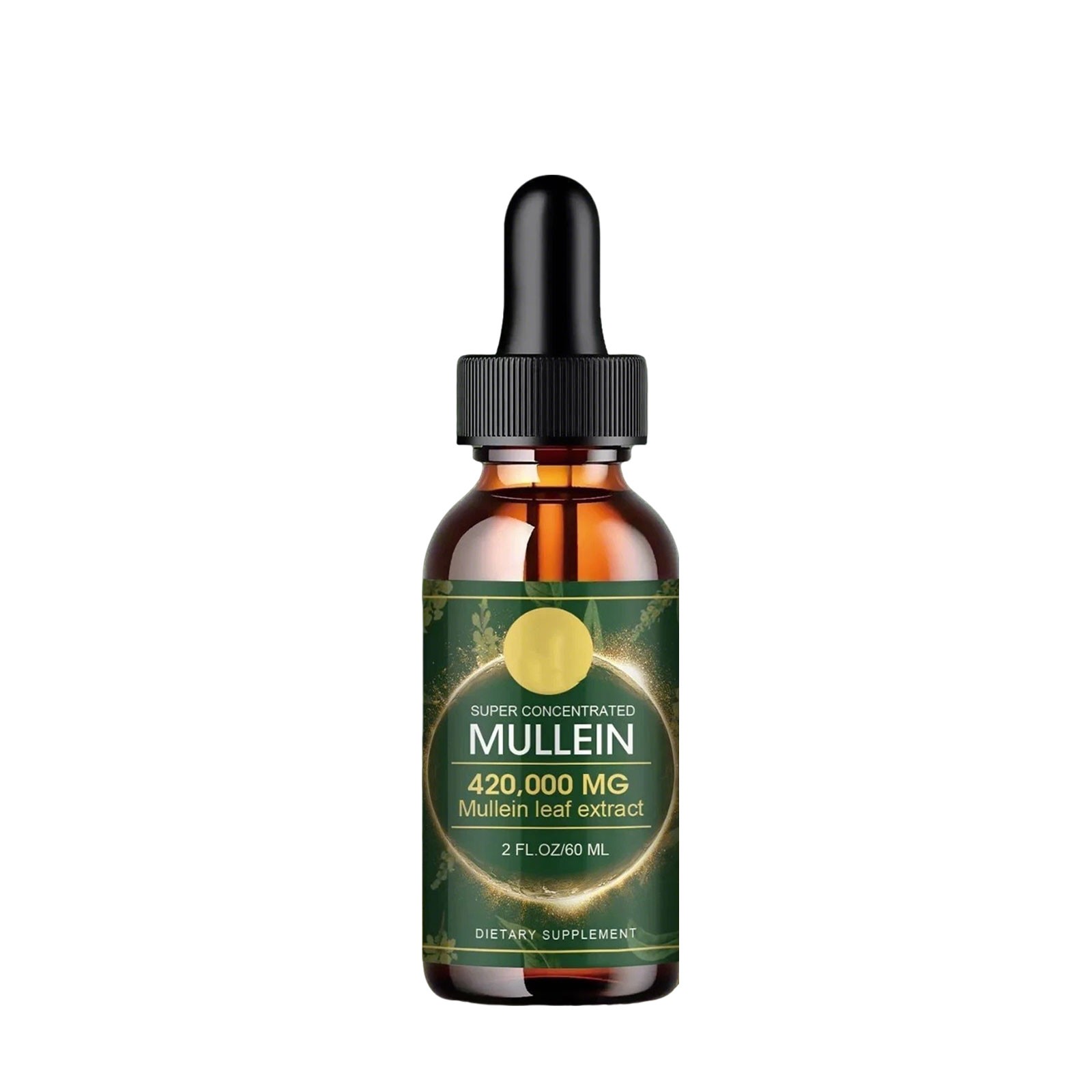 Mullein Leaf Extract Super Concentrated 420,000 MG 2 FL.OZ/60 ML Lung Cleanse G