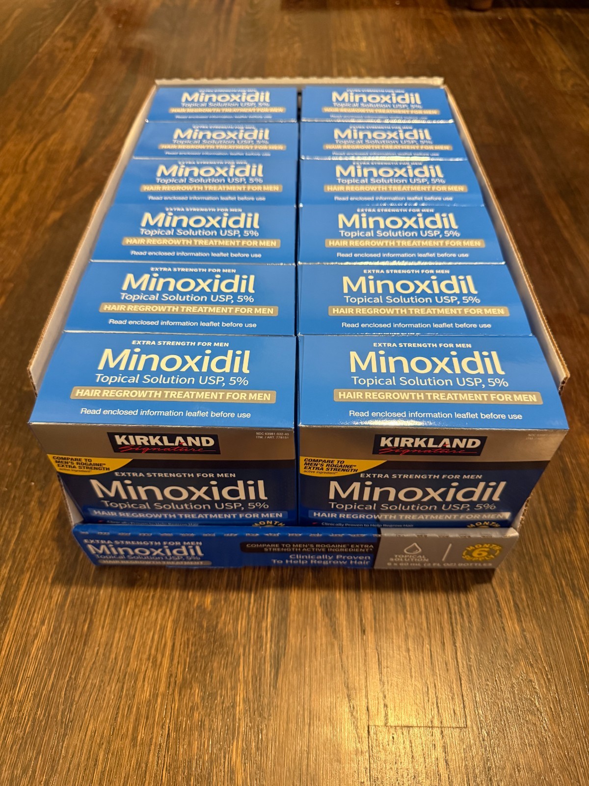 Kirkland Signature Minoxidil 5% Hair Regrowth Treatment for Men – 6 Month Supply
