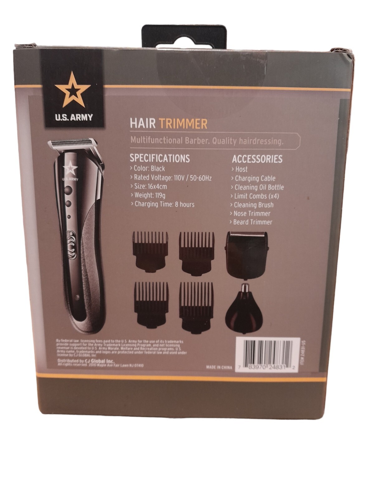 Licensed United States Army Hair Trimmer – Groomer – NEW