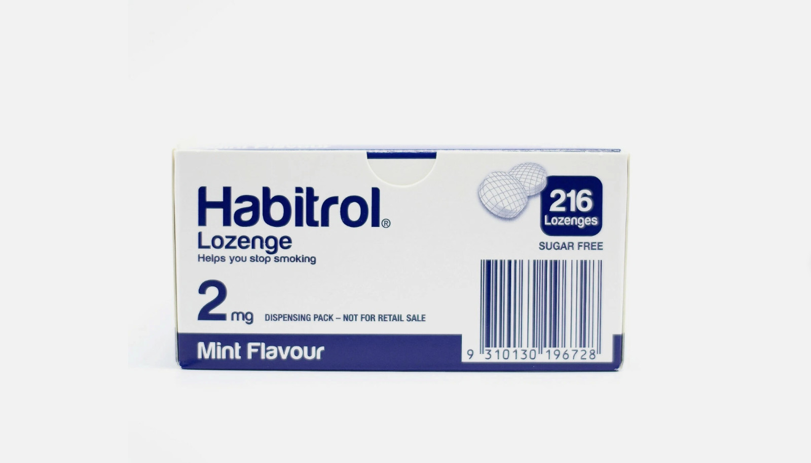 Habitrol Nicotine LOZENGE 2mg MINT (216 pieces, 1 box) / New
