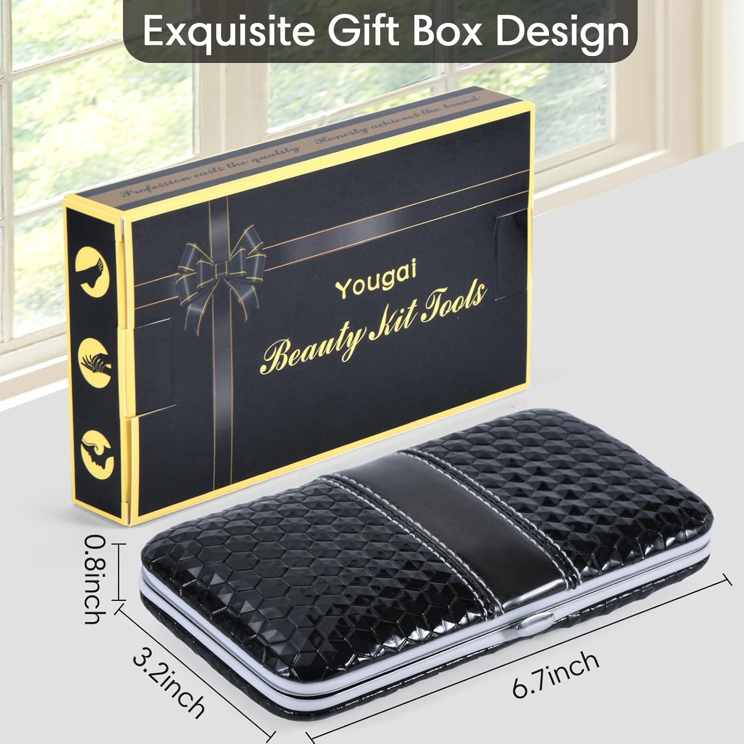 Yougai Nail Clippers Set – 18 Pcs Professional Manicure Pedicure Kit Gifts for F