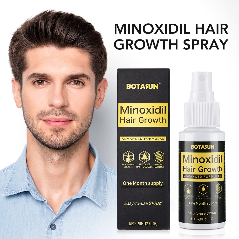 3 Pack 5% Minoxidil Hair Growth Serum Spray for Men Hair Regrowth 3 Month Supply