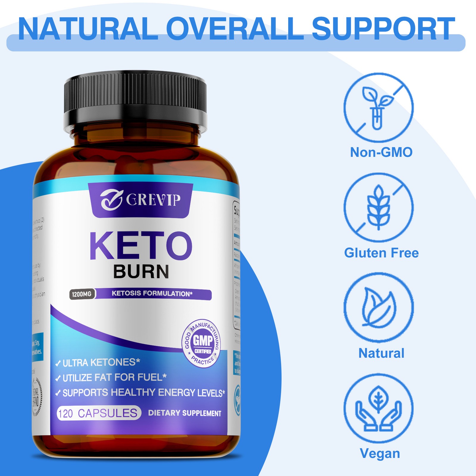 KETO 240pcs – Detoxifies, Metabolism, Suppresses Appetite, Replenishes Energy