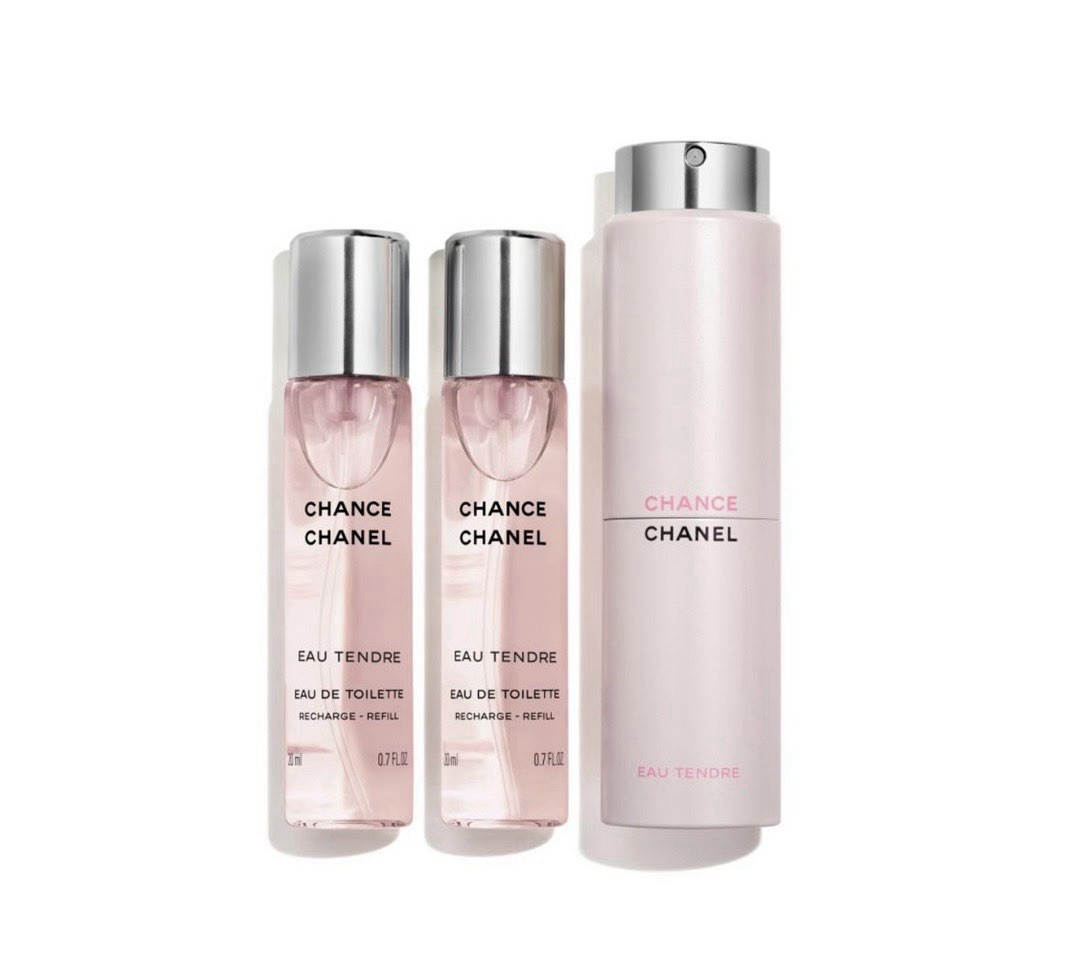“Discounted “ CHANEL Chance Eau Tendre 0.7oz Women’s Eau de Toilette – 3 Piece
