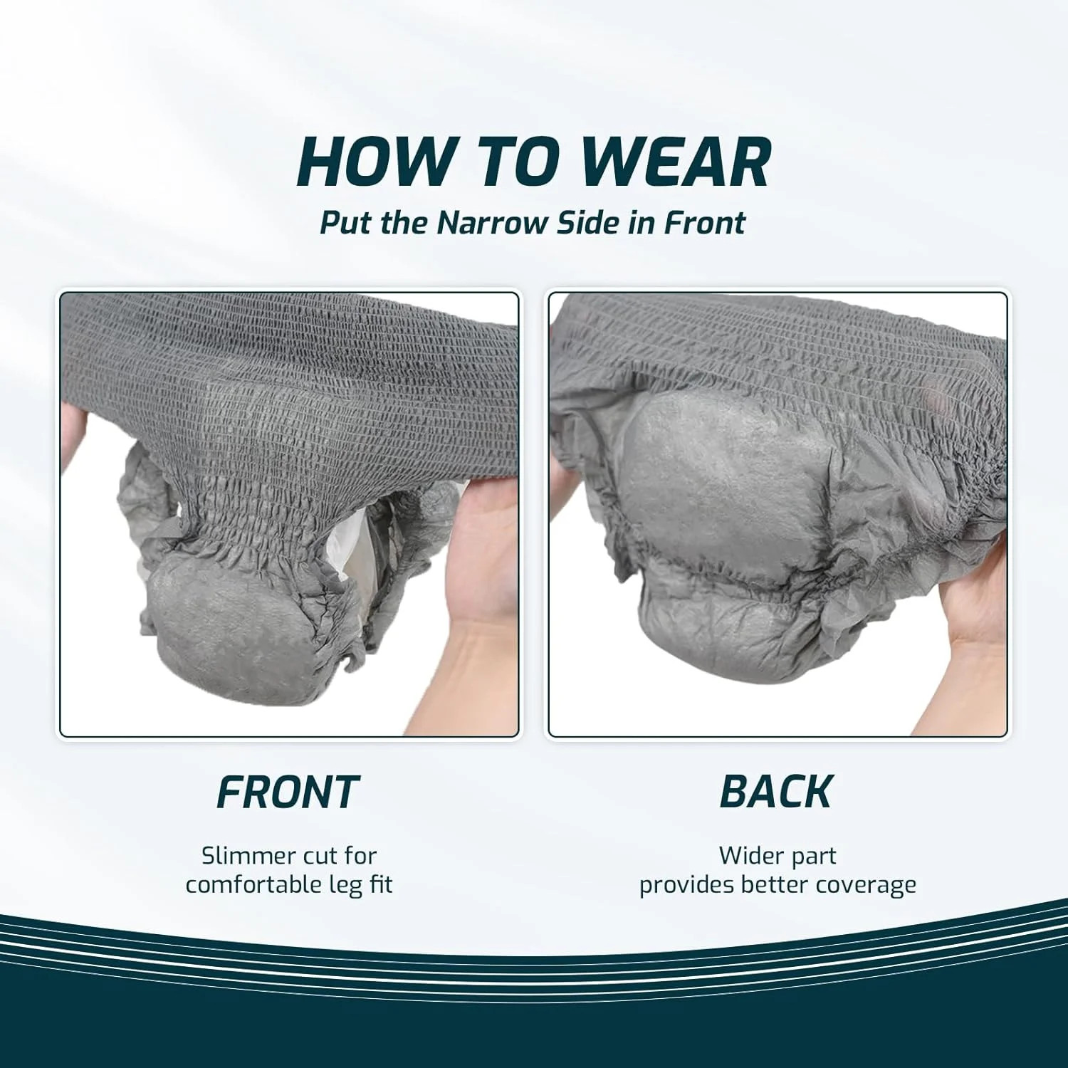 SUNKISS Super Soft Incontinence Underwear for Men, Daytime Disposable Adult Pull