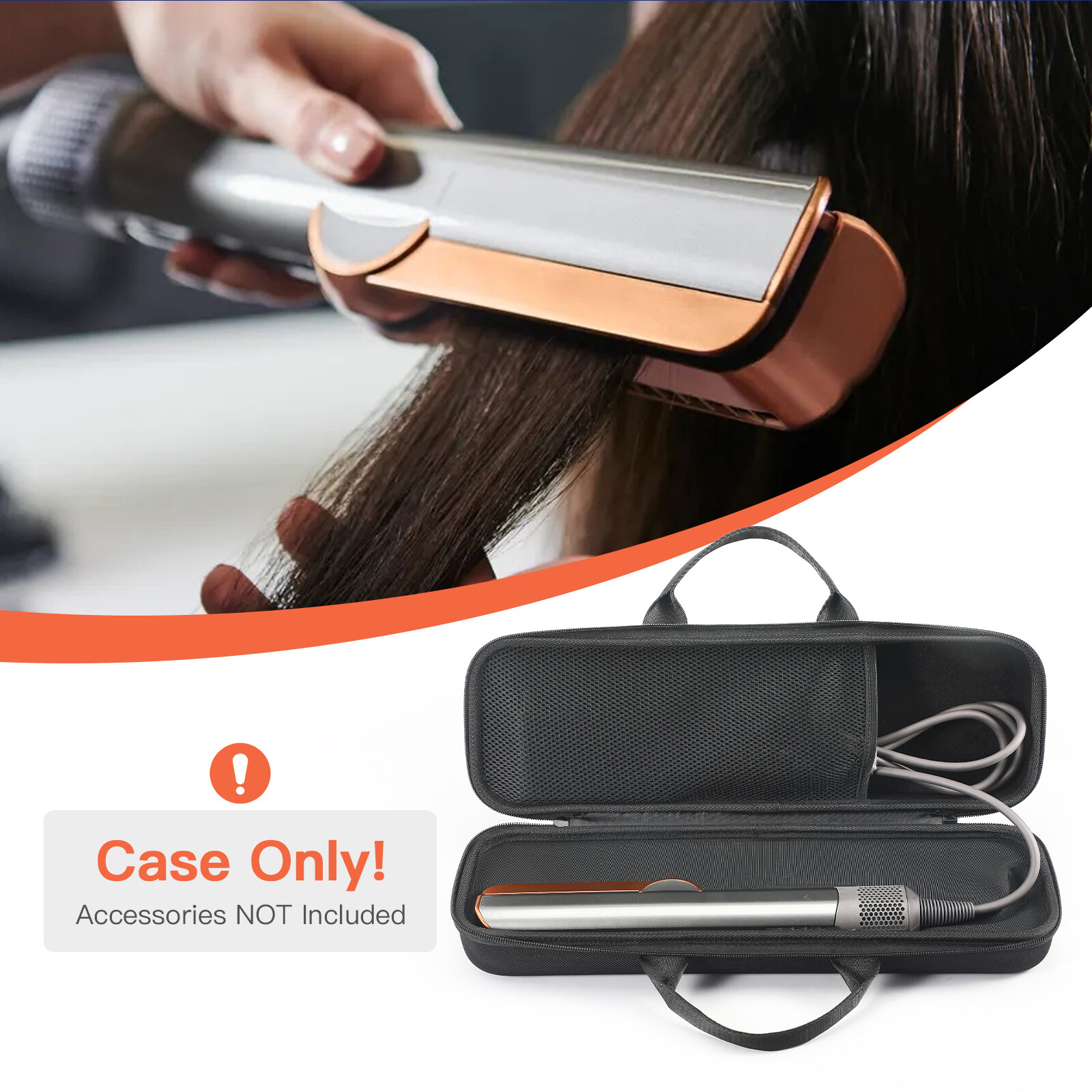 Travel Portable Case Box For Dyson Airstrait HT01 Hair Straightener Storage Bag