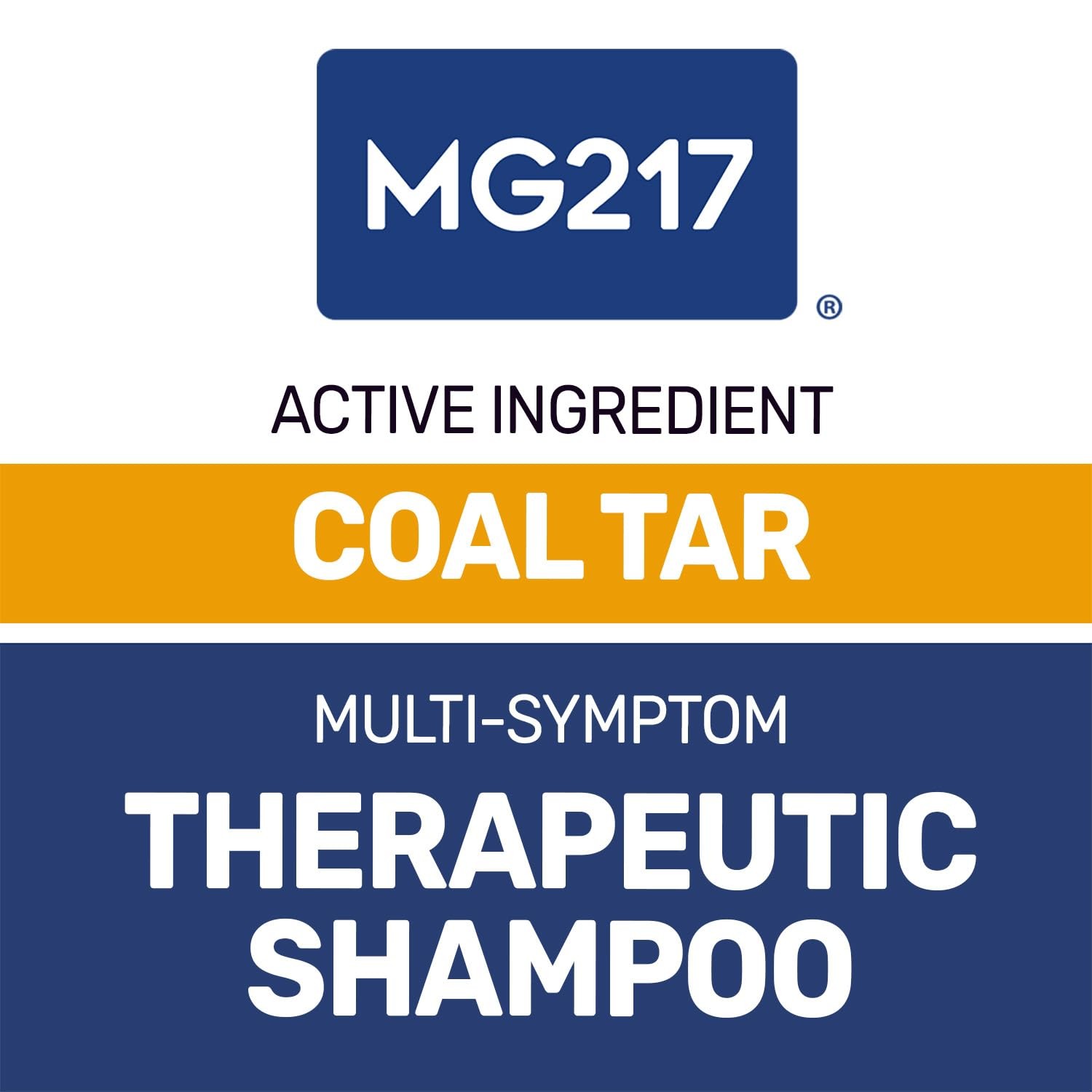 MG217 Psoriasis Shampoo with Coal Tar, Therapeutic Scalp 8 Fl Oz (Pack of 1)