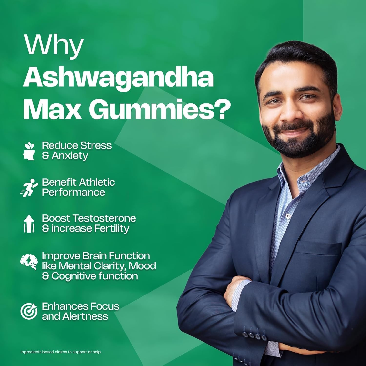 Nutri.burst Ashwagandha Max 500mg Gummies 60 Sugar Free