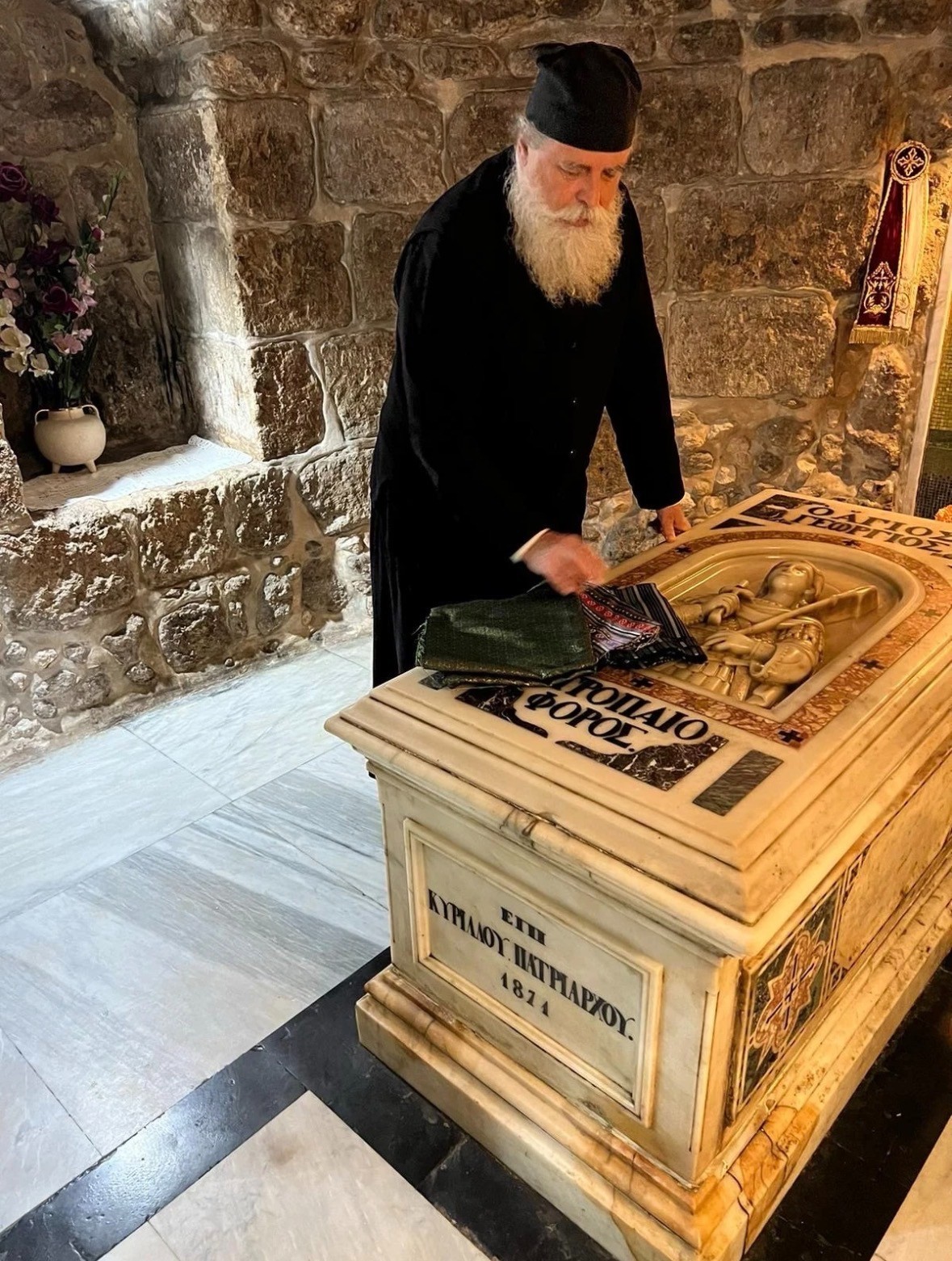 3 Meters Blessed Fabrics From Israel Jerusalem in Church Bethlehem