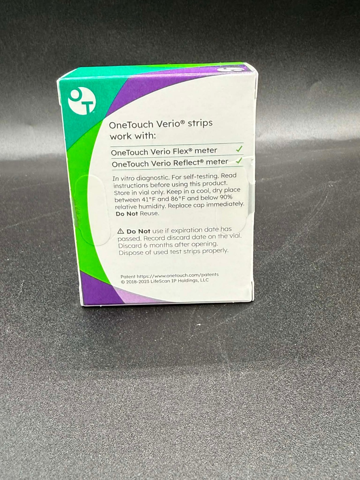 100 One Touch VERIO Diabetic Glucose Test Strips | 1x100ct | Exp 08/26 OR LATER!