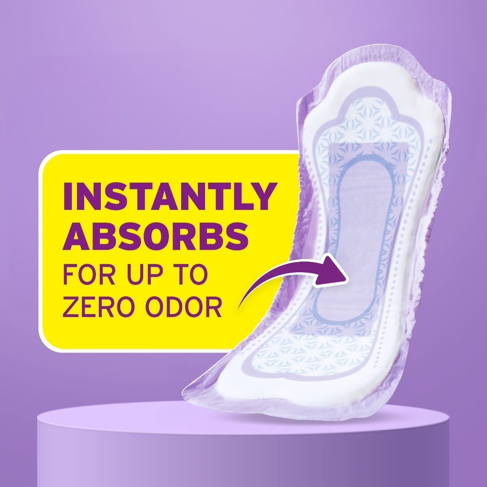 Incontinence Pads for Women Light Absorbency Regular Length 30 Count