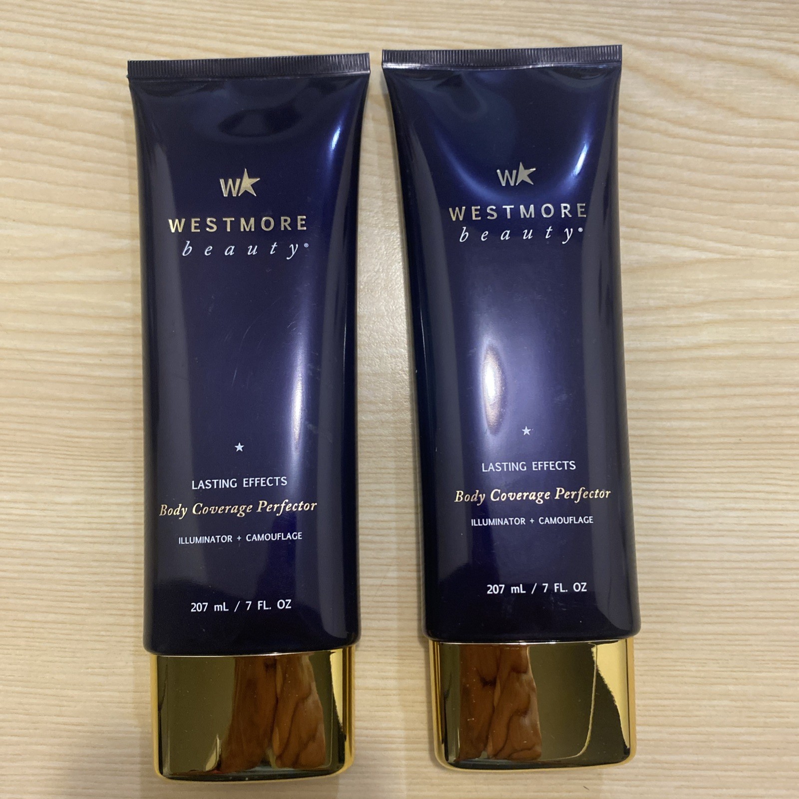 2× Westmore Beauty Body Coverage Perfector Golden Radiance Illuminator, 7 fl oz