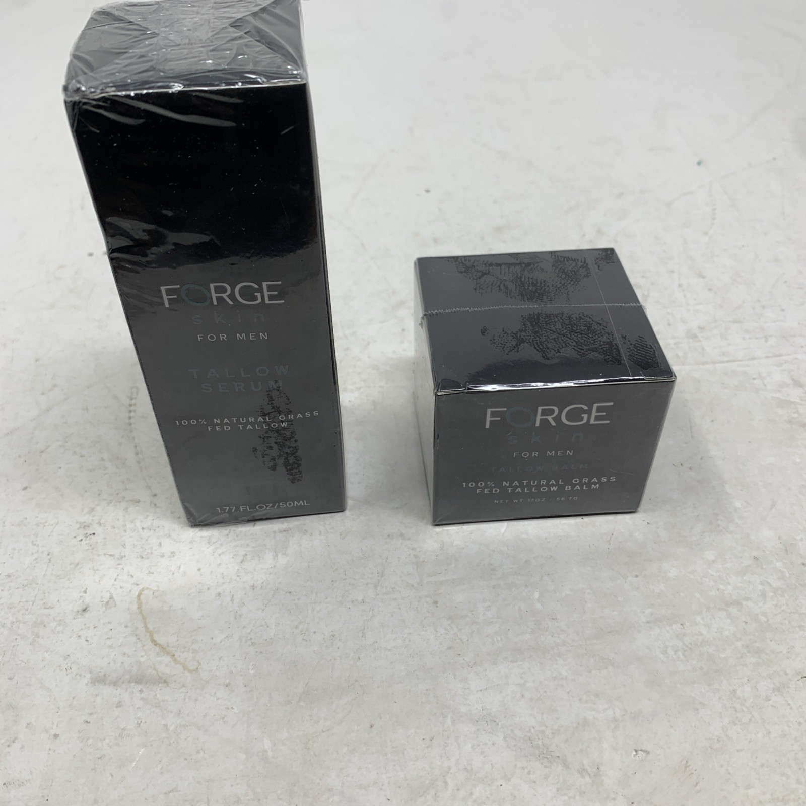 Forge Skin For Men Beef Tallow Based Face Balm & Serum Set New Sealed!