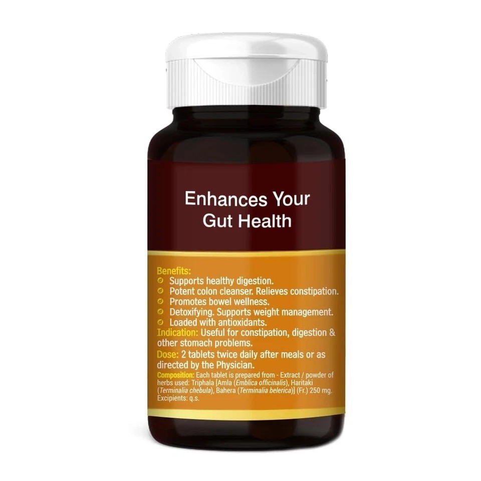 Triphala – 60 Tablets (Pack of 2) | Ayurvedic Blend of Amla, Haritaki & Baheda