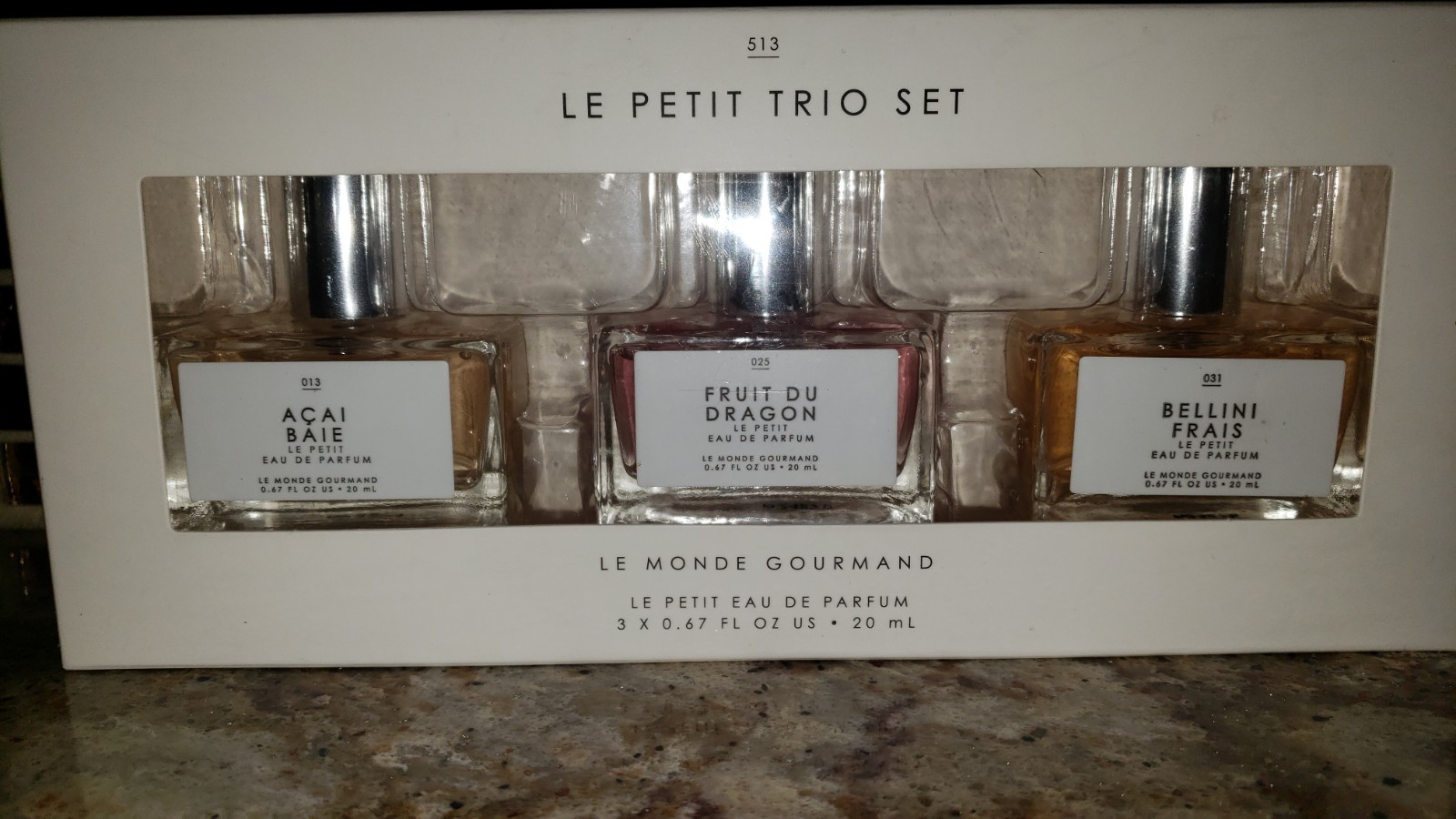 LE MONDE GOURMAND Le Petit Trio Gift Set Le Petit EDP Spray 3 X 0.67oz Each NIB