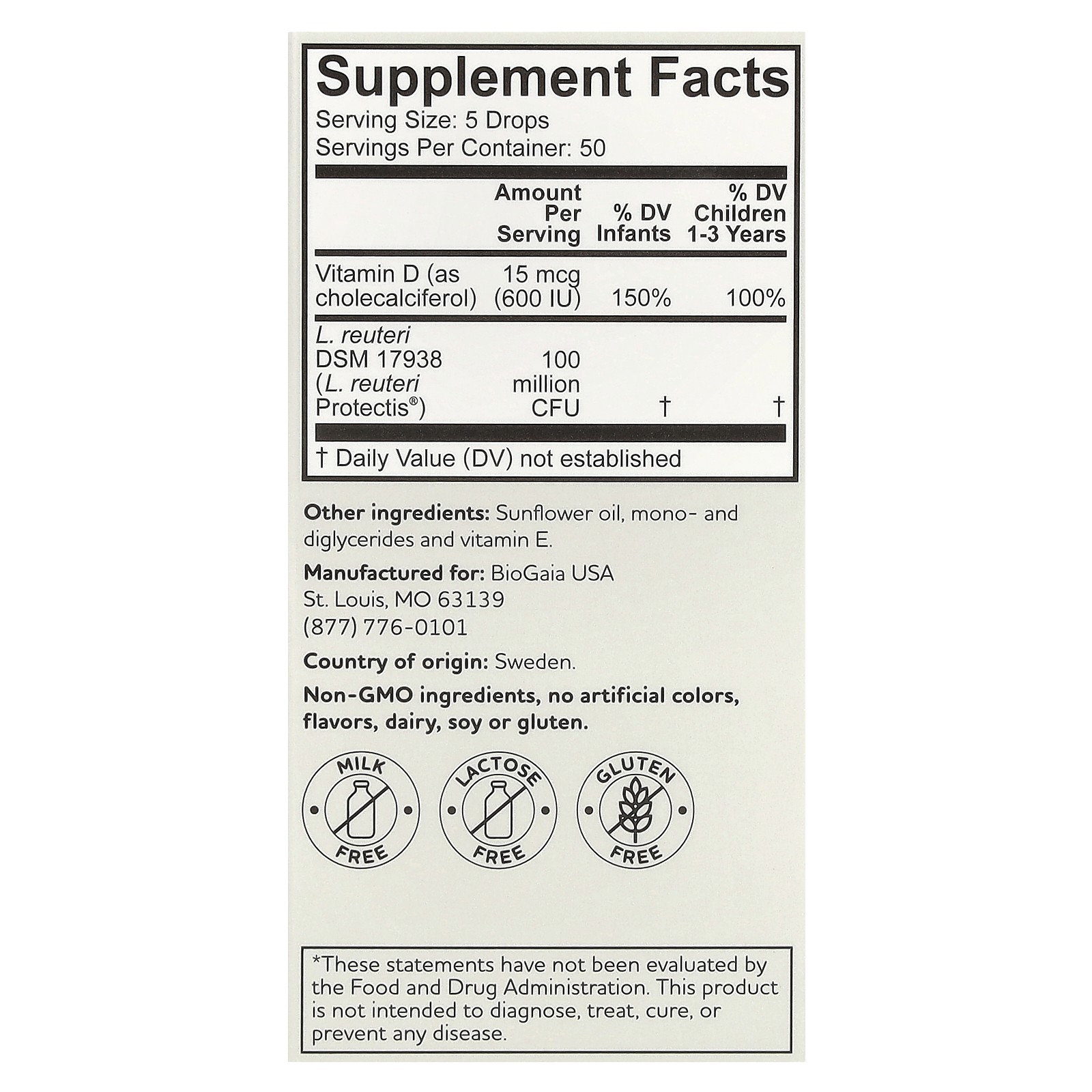 Baby Protectis Drops, Immune Active, 0-36 Months, 0.34 fl oz (10 ml)