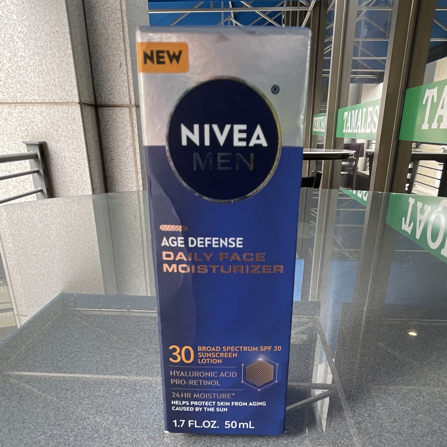 NIVEA Men Age Defense Face Moisturizer Lotion SPF 30 Broad Spectrum 1.7 fl oz