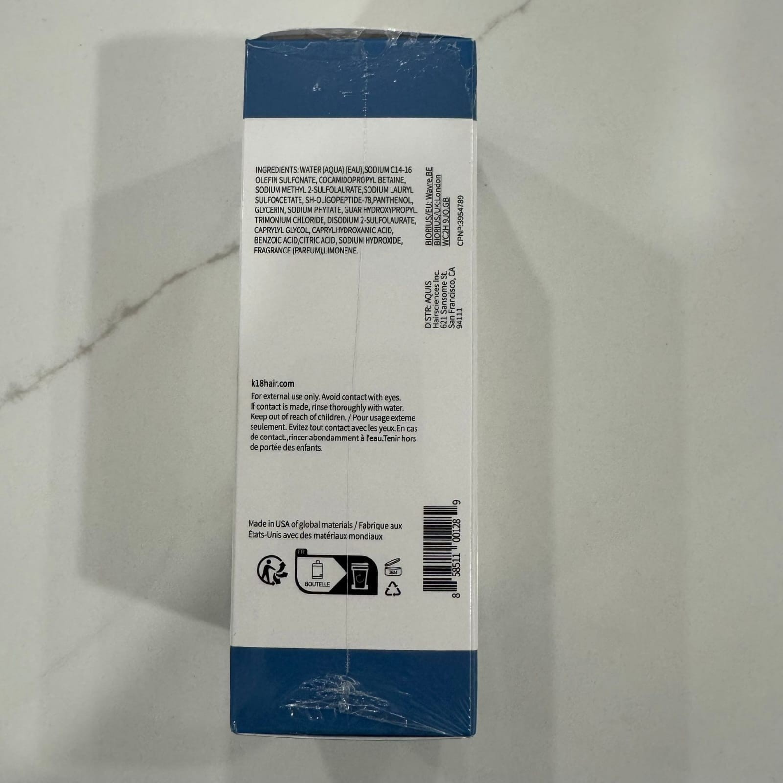 K18 Biomimetic Hairscience Damage Shield pH Maintenance Shampoo 250ml 8.5oz