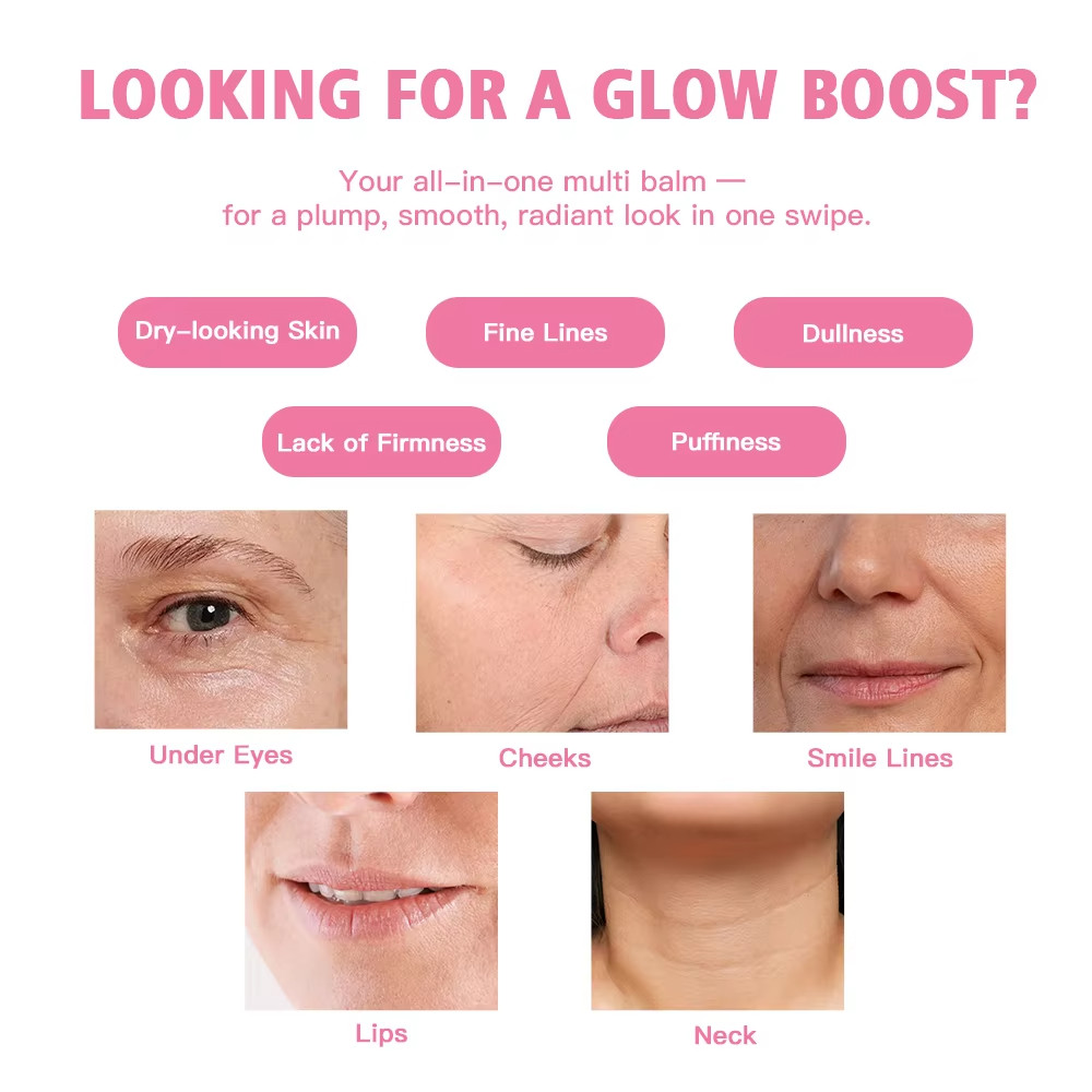 PDRN Pink Collagen Volume Multi Balm 10g Hydrating Firming Wrinkle Care Stick