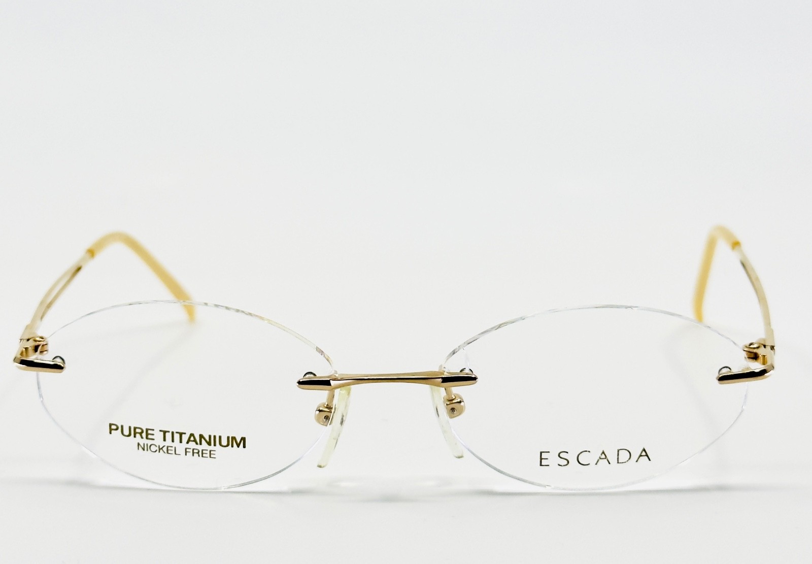 NEW ESCADA E92X GLD Gold Rimless (Chassis) Rimless Eyeglasses N/A-16-135 B:N/A