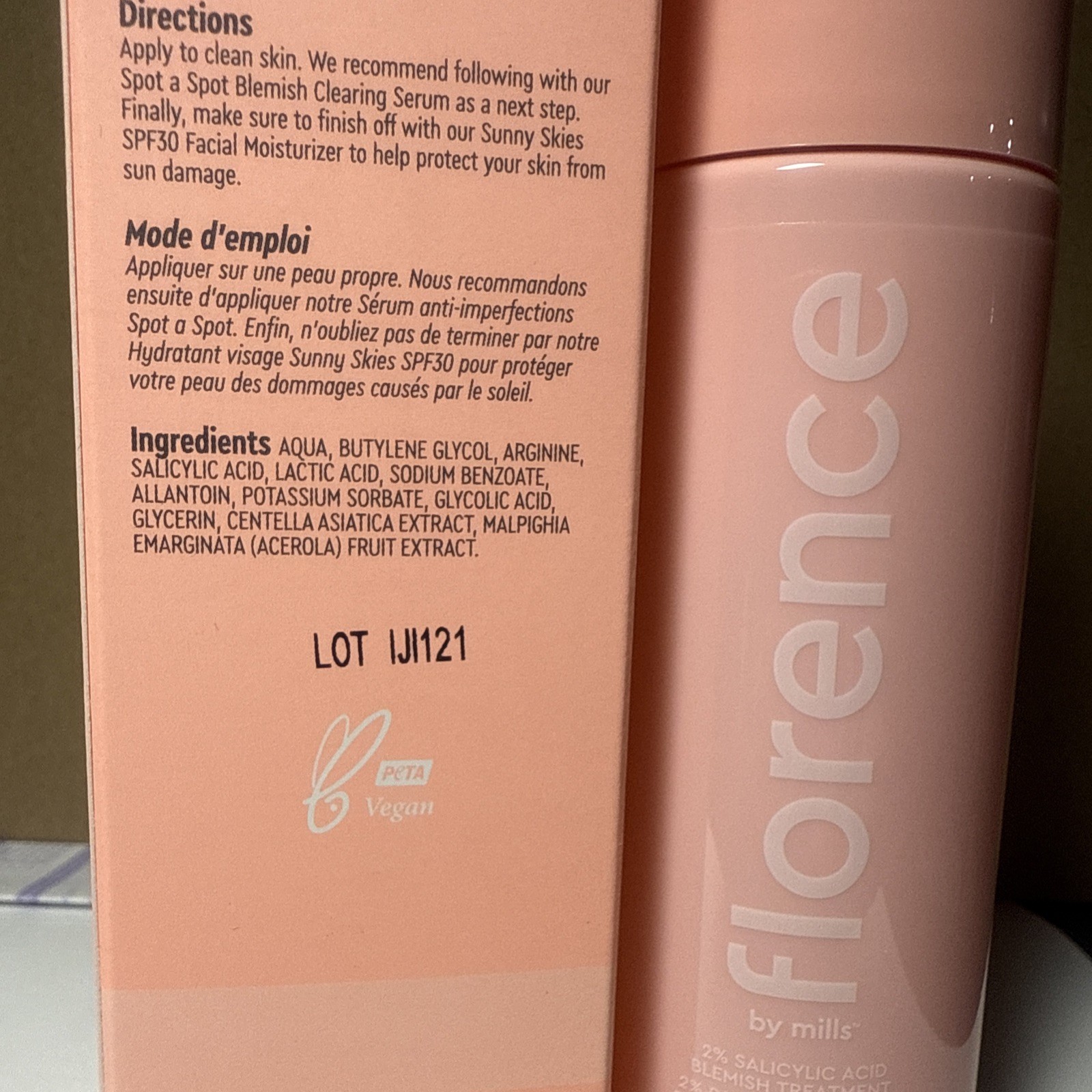 Florence by Mills Spot A Spot Exfoliating Blemish Solution, 5 fl oz / 150 ml NIB