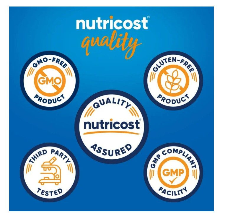 Nutricost Hydrolyzed Whey Protein Chocolate 2lb 25g Protein Hydrolysate Gluten F
