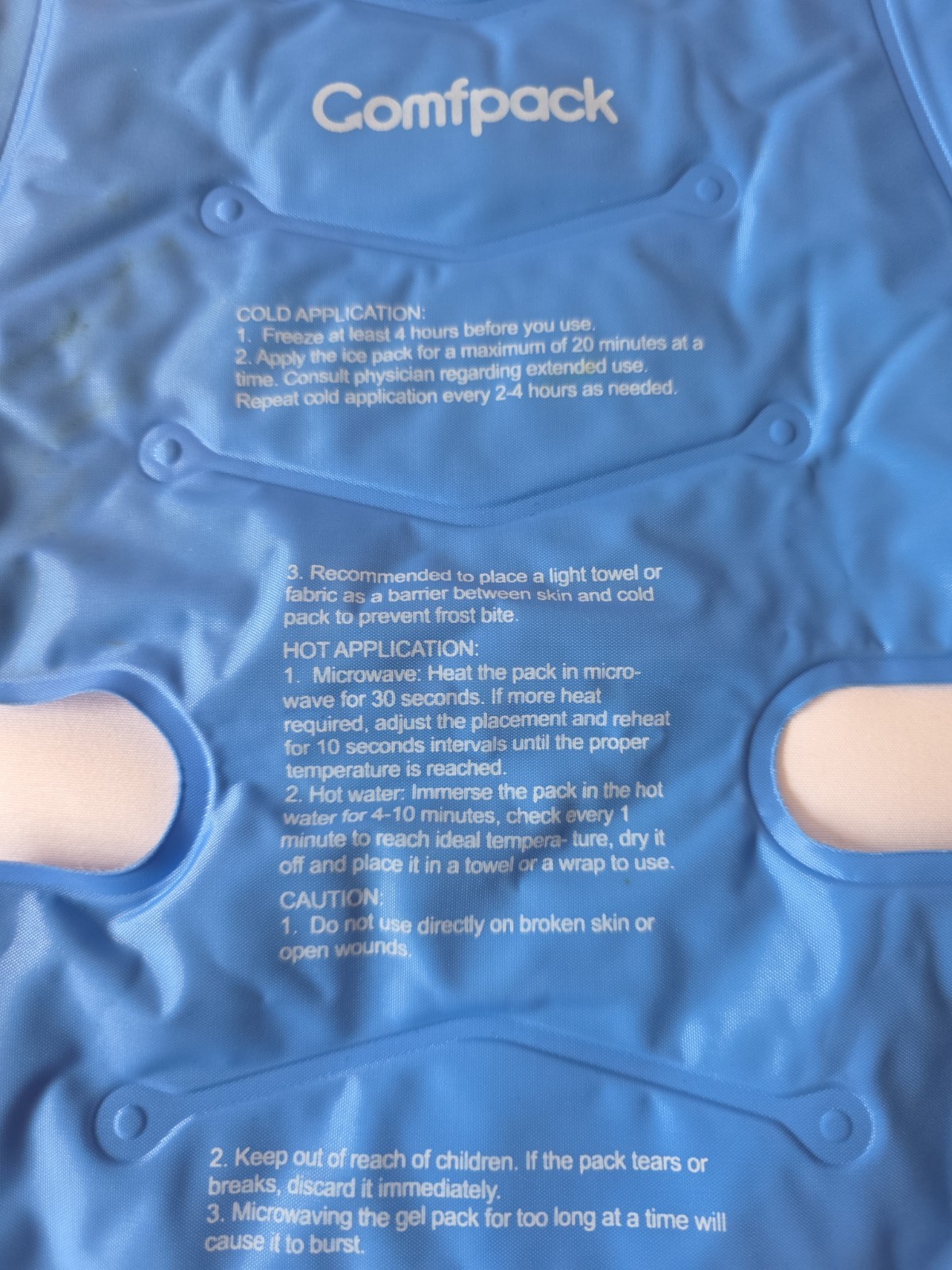 Shoulder Ice Pack Brace 3D Gel Hot Cold Compression With Neoprene Comfort Cover