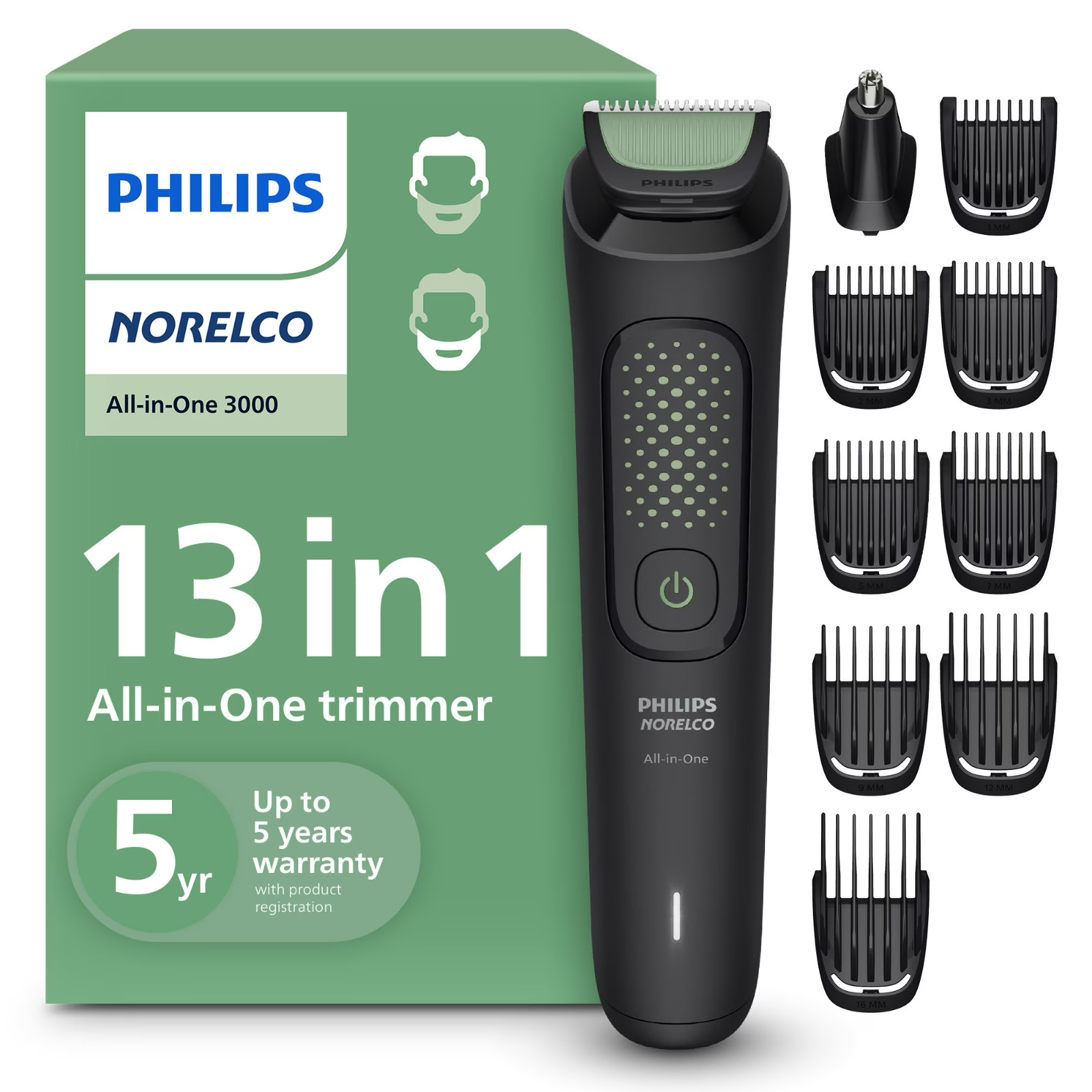 Philips Norelco All-In-One 3000 Series 13-in-1 Trimmer MG3919/50 NEW