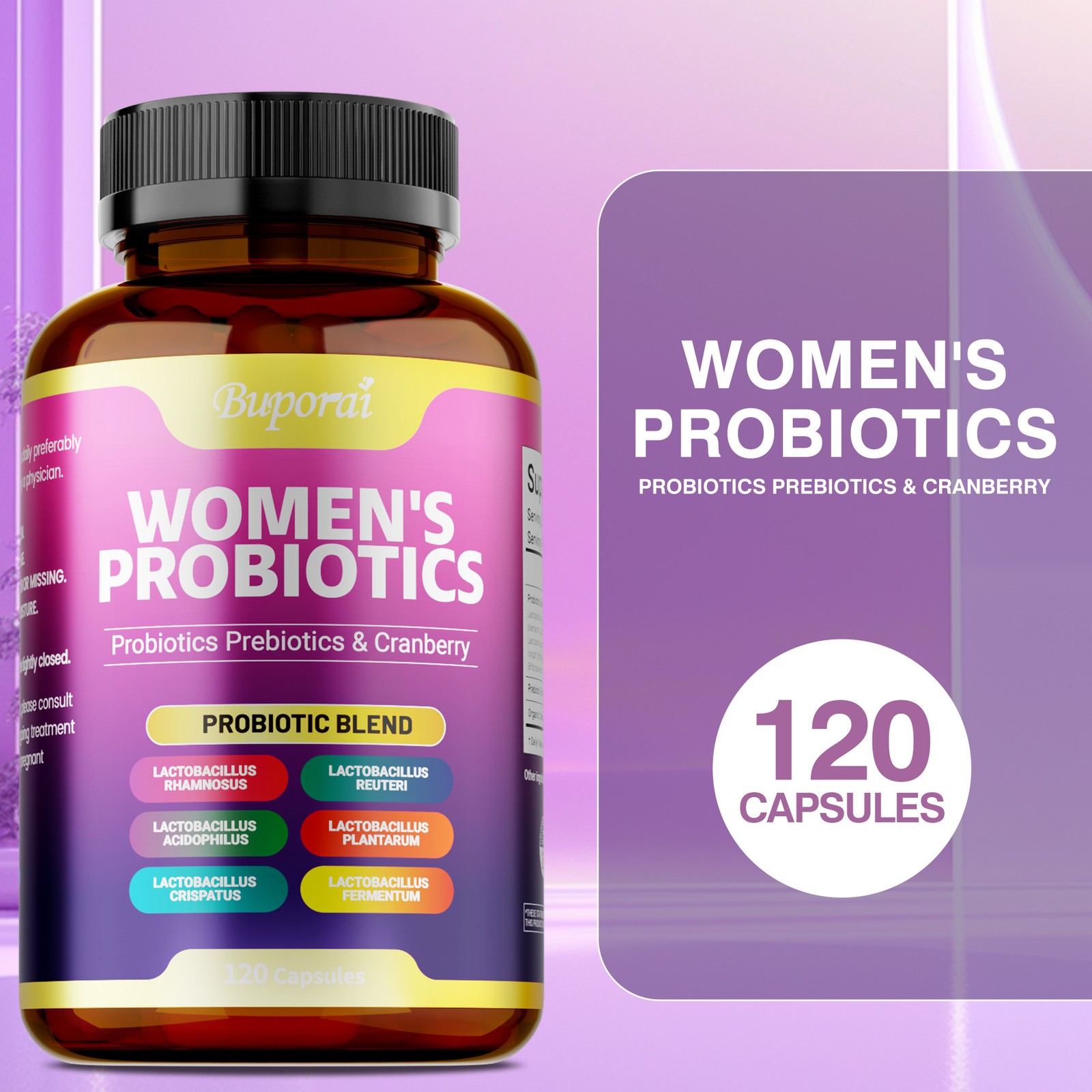 Women’s Probiotics 240pcs-Balances Flora, Promotes Intestinal and Overall Health