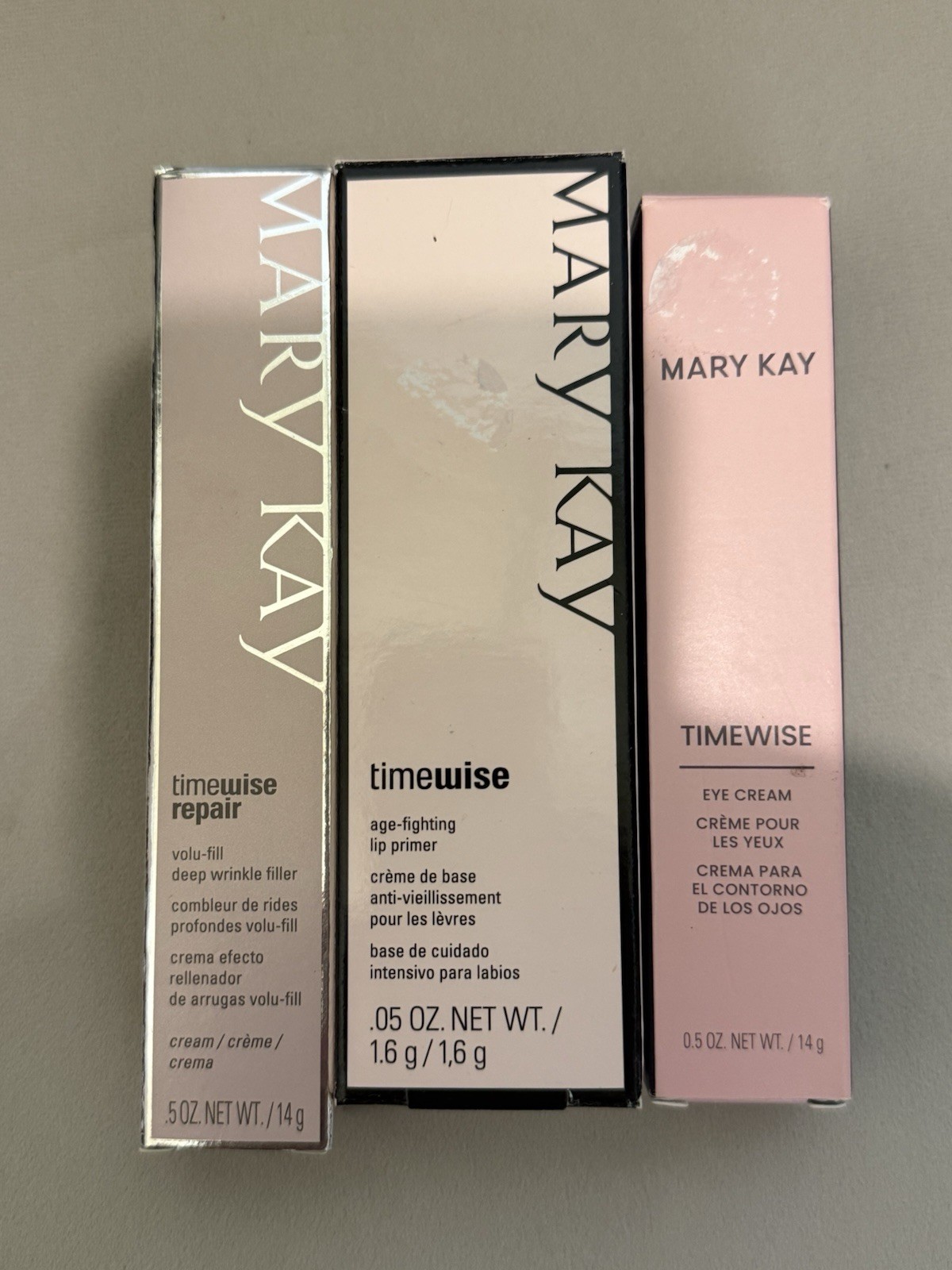 Mary Kay TimeWise Lot/ 3 Lip Primer VoluFill Deep Wrinkle Filler May Be Expired