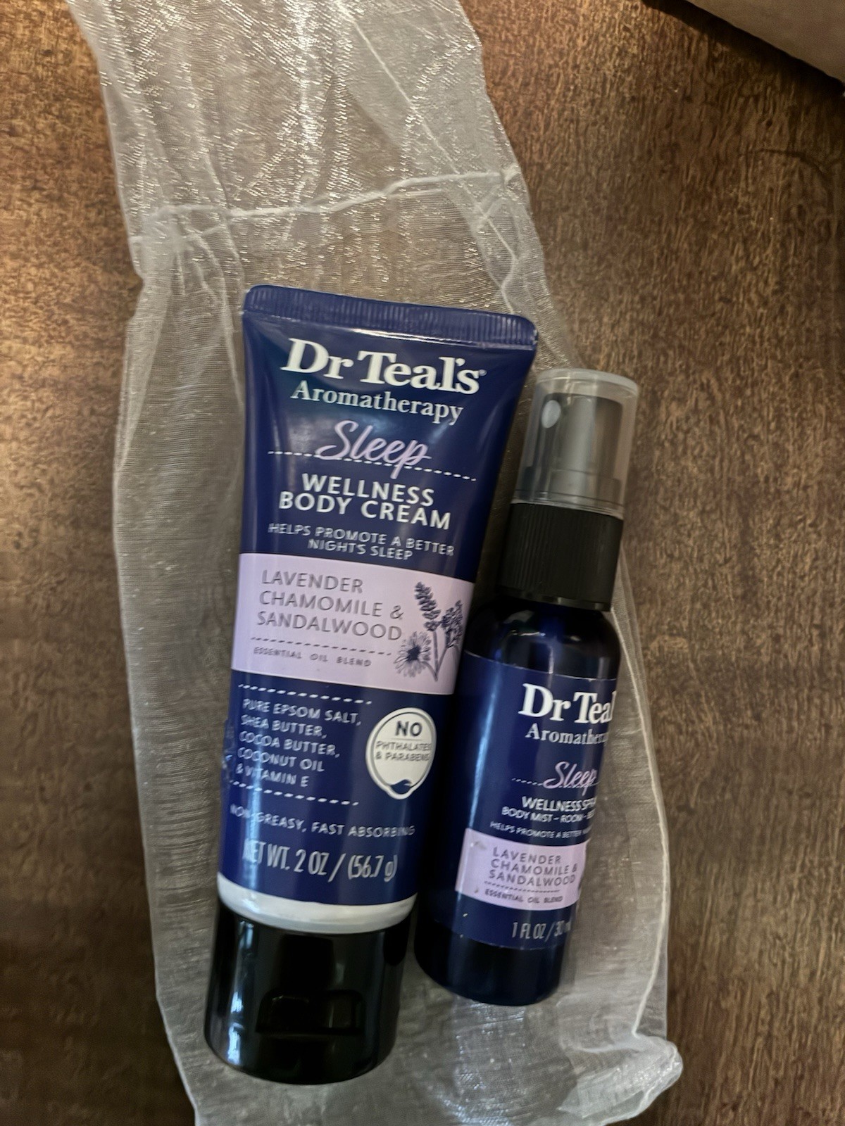 Dr Teal’s Aromatherapy Sleep Body Cream 2 oz + Body Mist/Room Spray Lavender