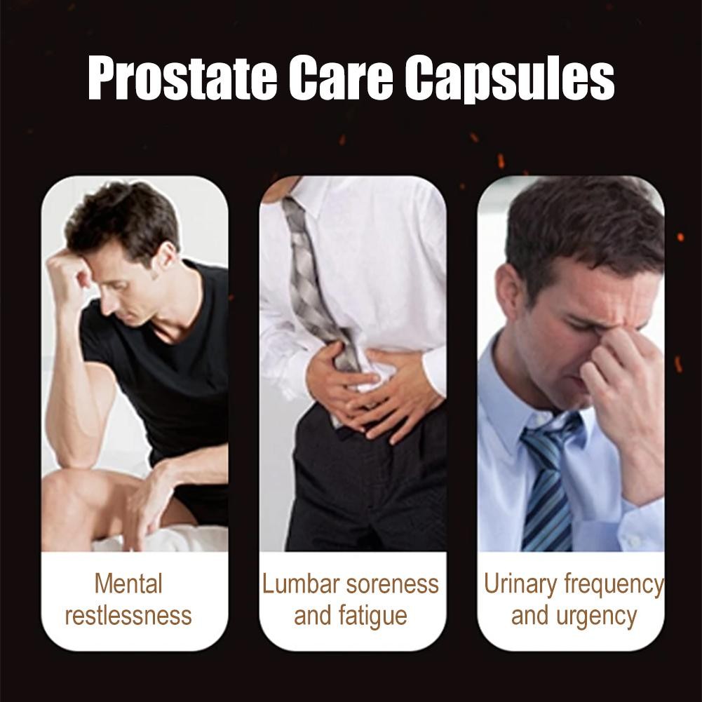 Prostate Health Capsules Support for Men’s Wellness 60pcs Organic Body Care NEW