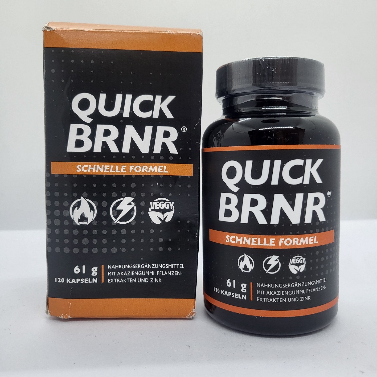 Quick BRNR – 120 Veggie Capsules (61g) – Premium Metabolism & Energy Supplement