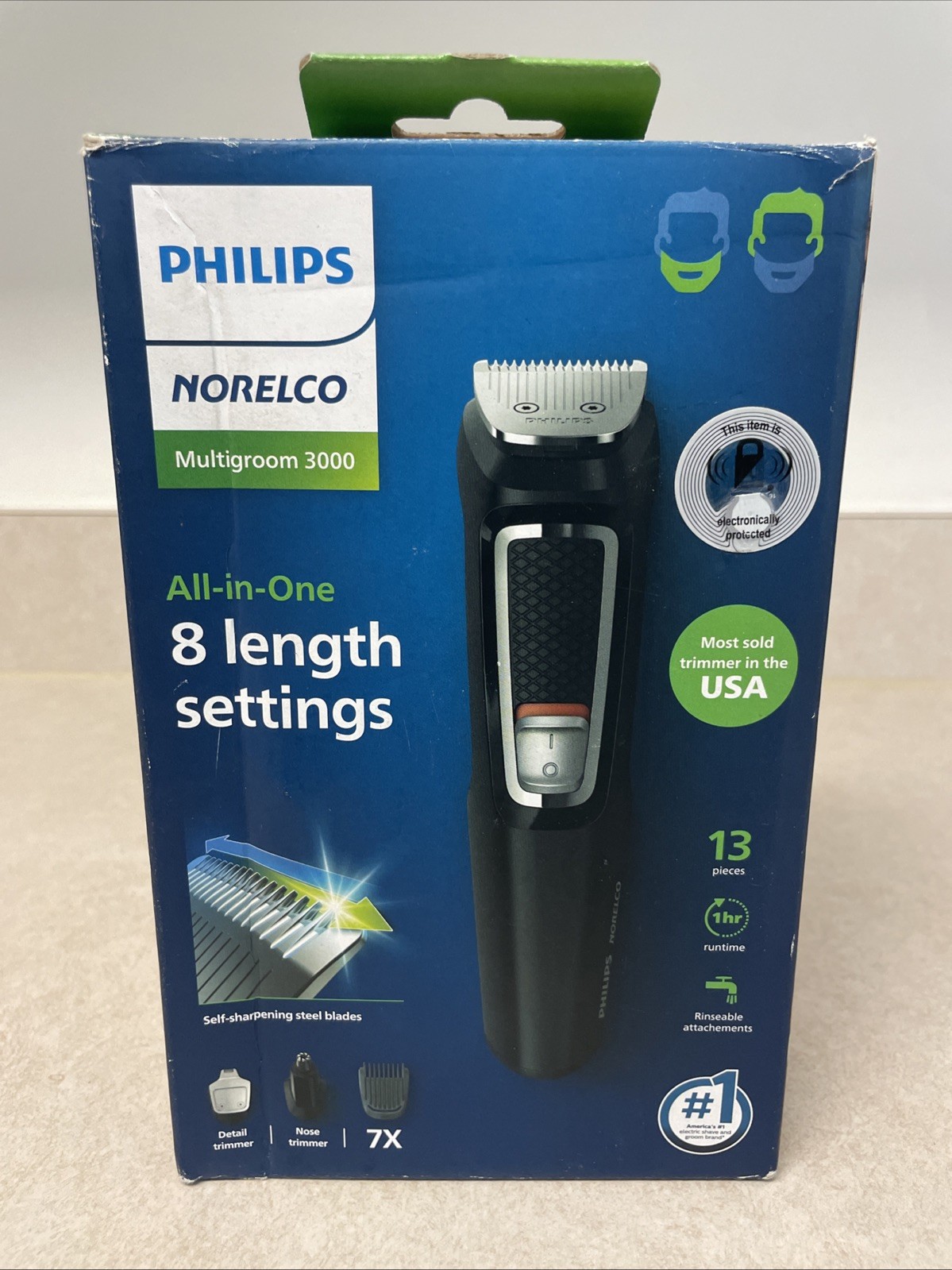 Multigroom 3000 13-in-1 All-in-One Trimmer for Beard/Nose/Ears Philips Norelco