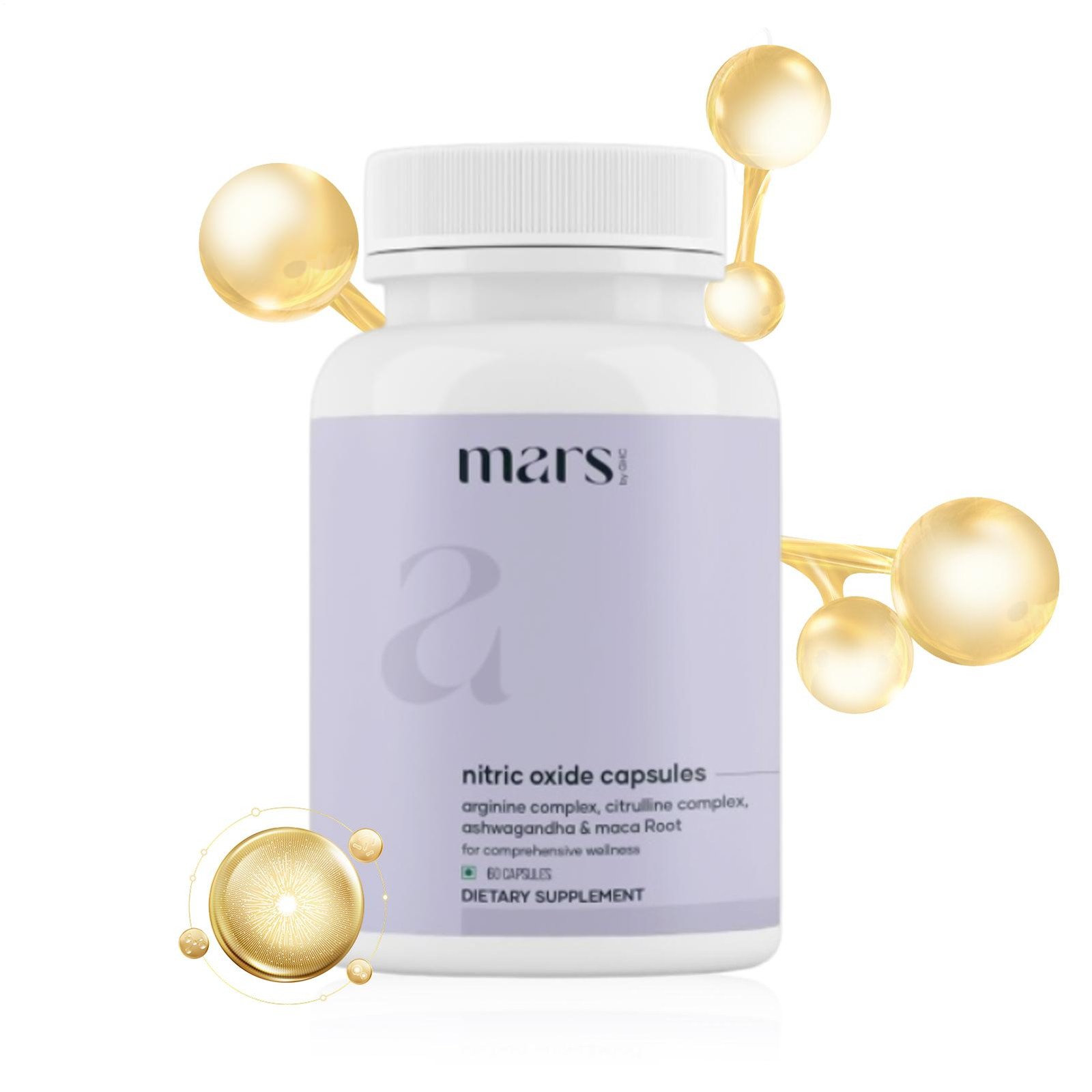 Mars Nitric Oxide Capsules Pack Of 2 – Supports Energy, Circulation & Muscle Rec